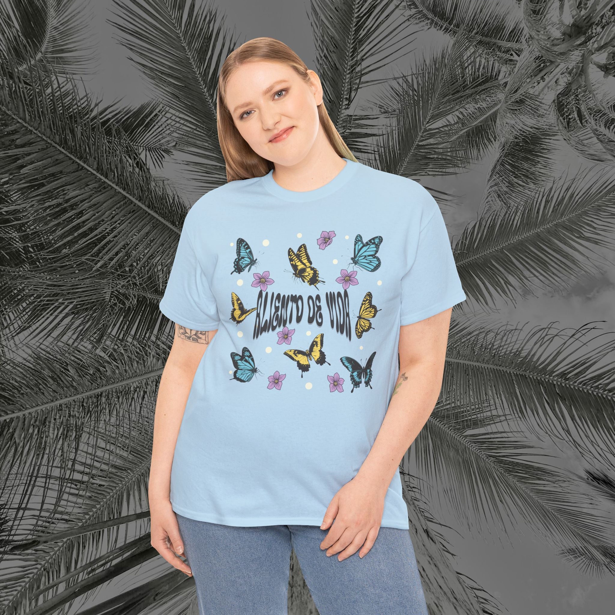 Butterfly Effect #2 - (UNISEX) Heavy Cotton T-Shirt - Aliento De Vida