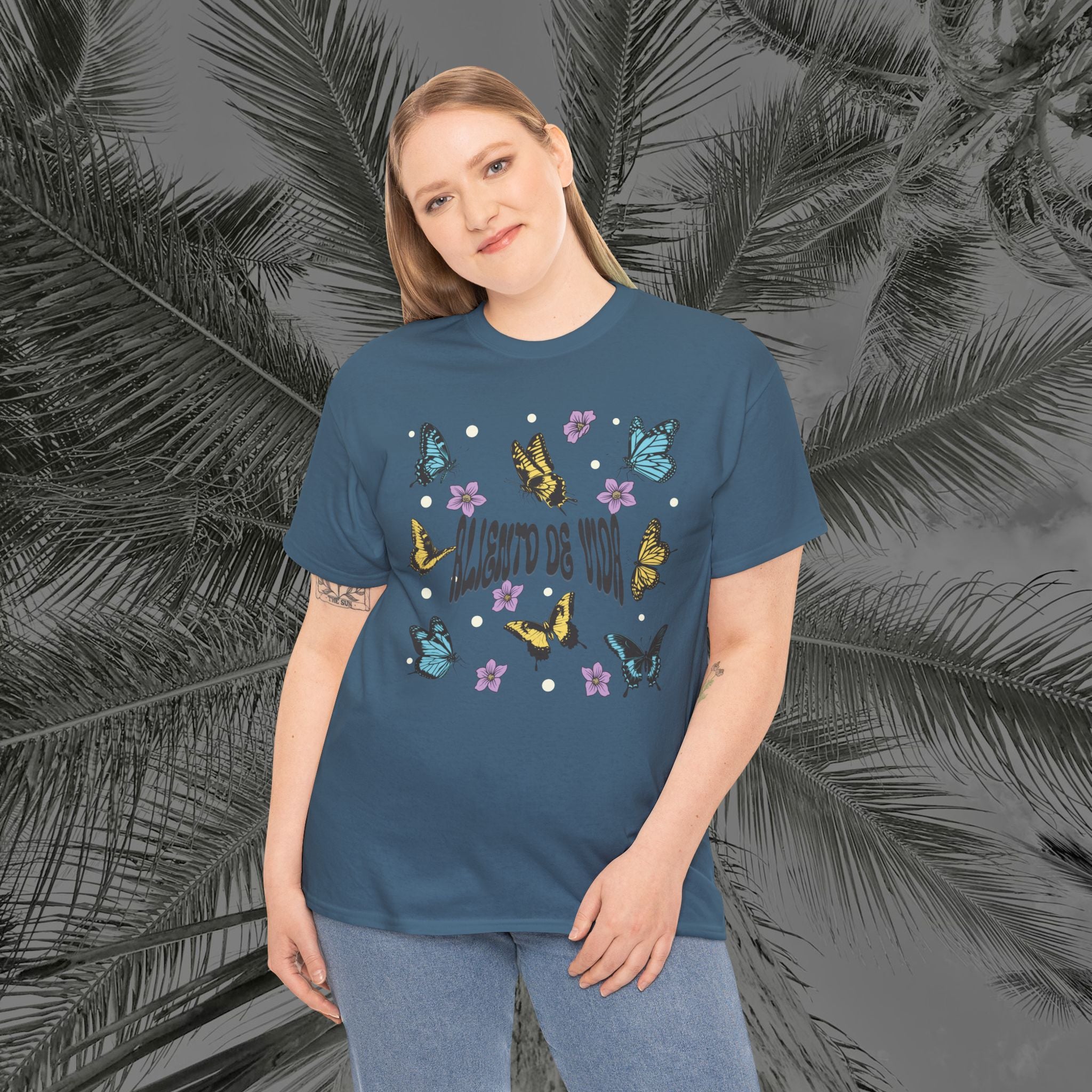 Butterfly Effect #2 - (UNISEX) Heavy Cotton T-Shirt - Aliento De Vida