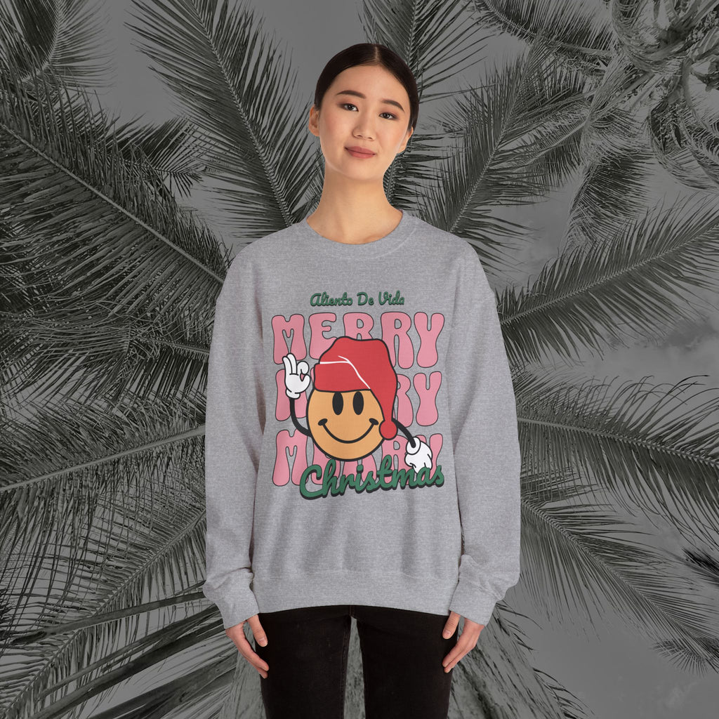 Happy Holidays - Cozy Crewneck Sweatshirt - Aliento De Vida