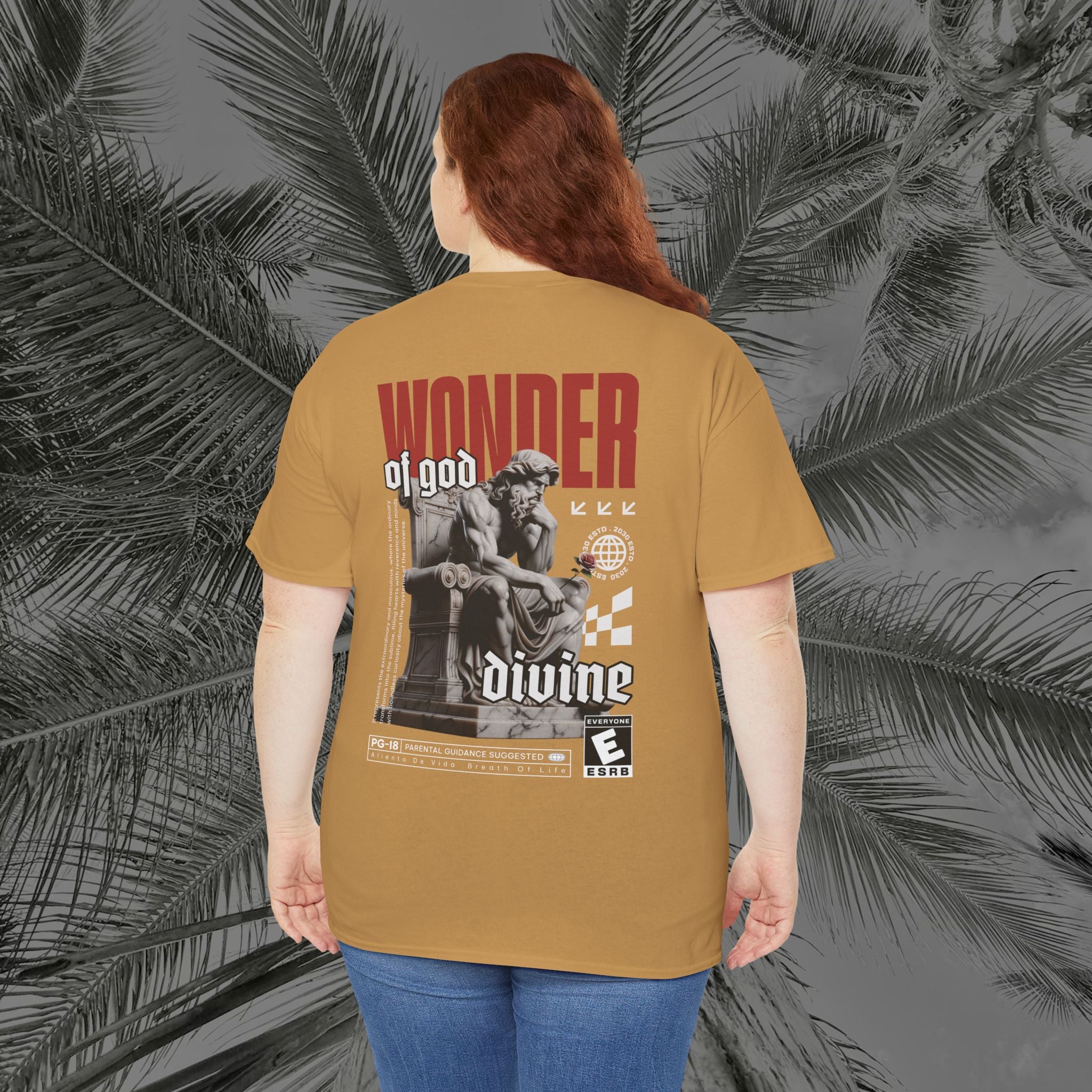 Throne of the Divine - (UNSEX) Heavy Cotton T-Shirt - Aliento De Vida