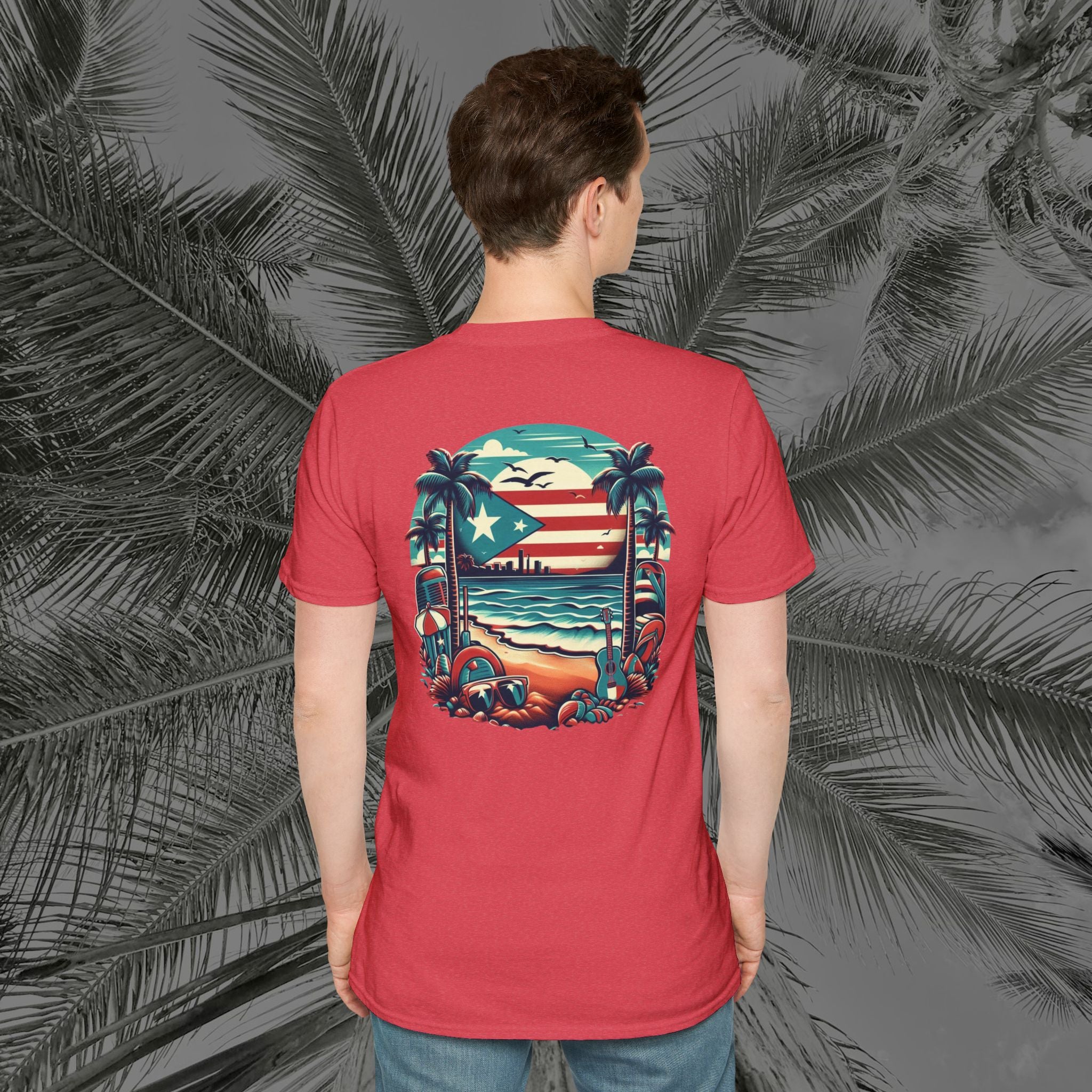 A Slice of Paradise - PR COLLECTION - (UNISEX) Soft style T-Shirt - Aliento De Vida