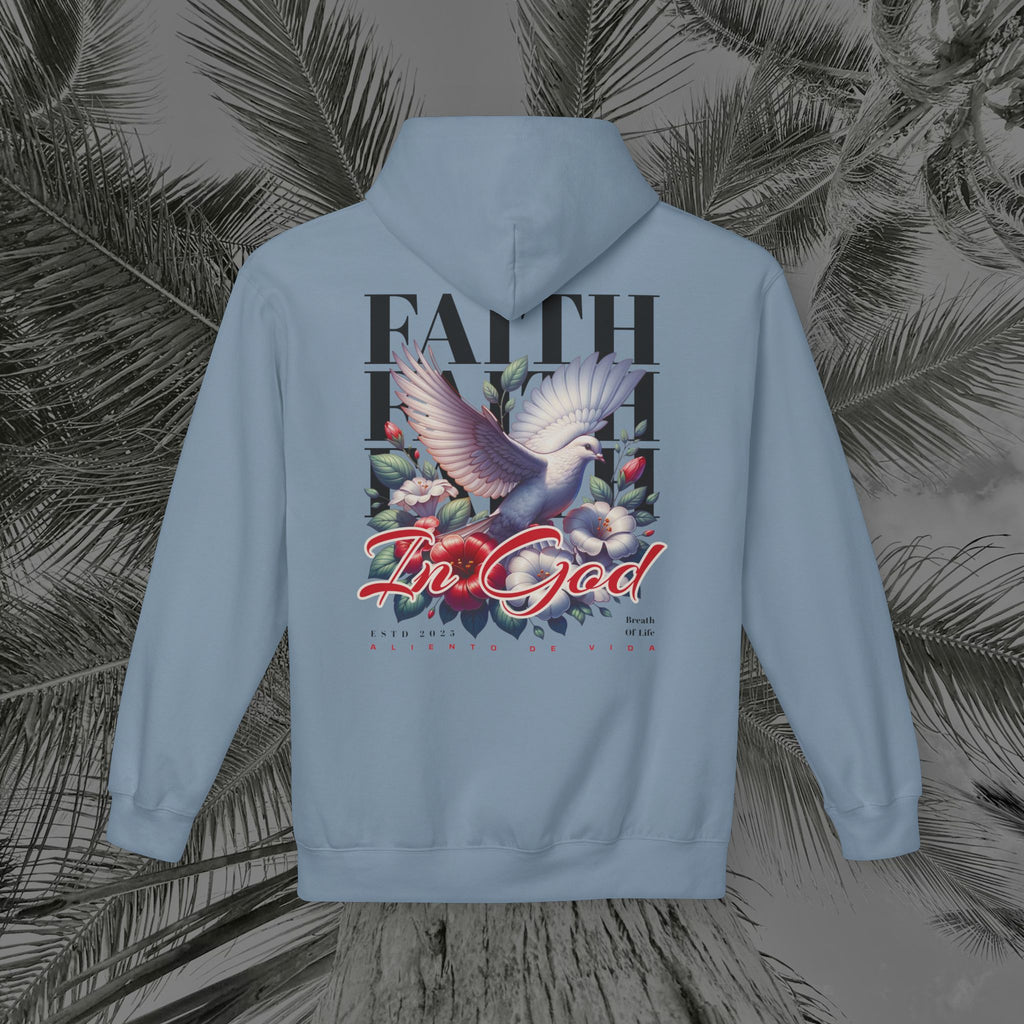 Wings of Grace - (UNISEX) Midweight Fleece Hoodie- Aliento De Vida