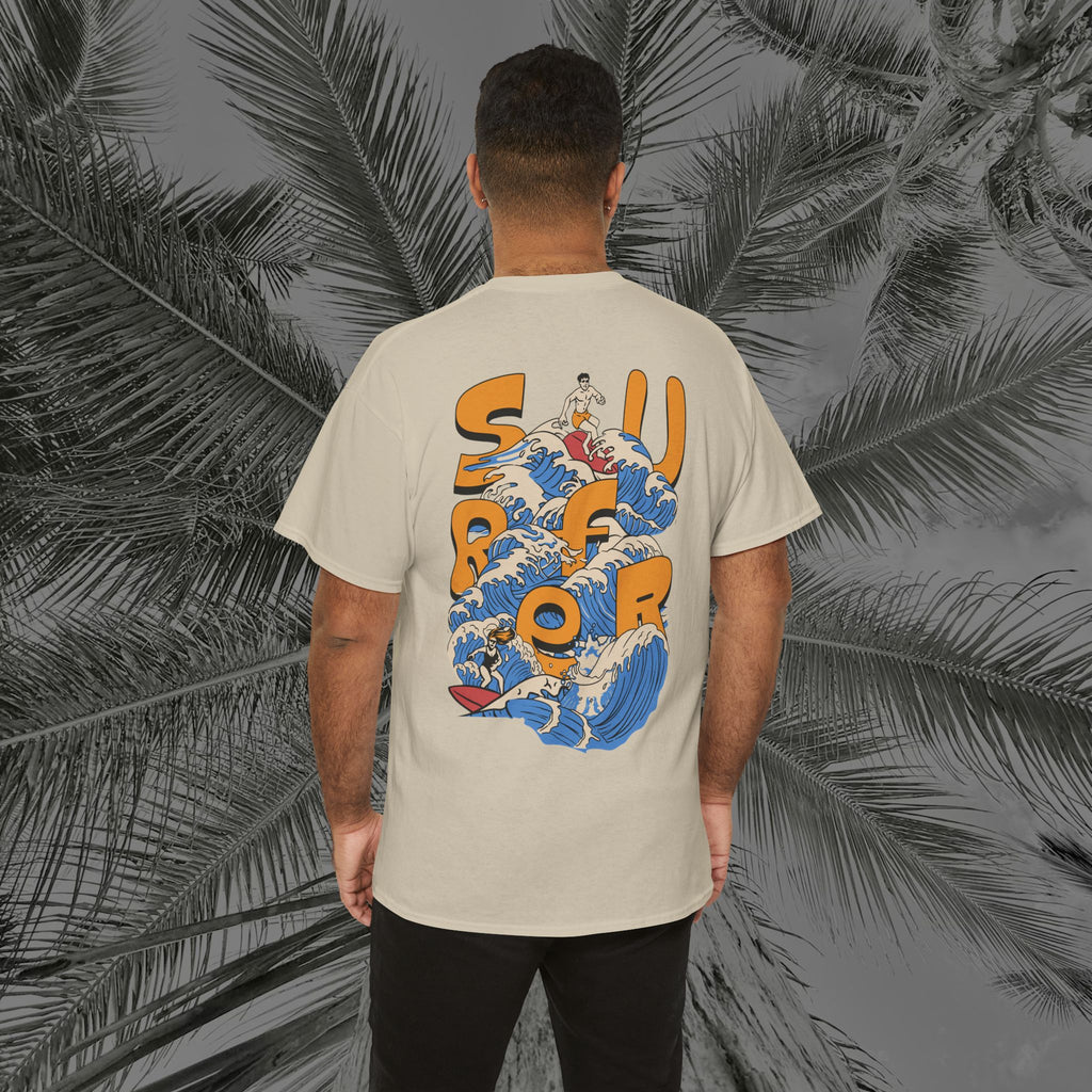 Ocean Motion - (UNISEX) Heavy Cotton Tee - Aliento De Vida