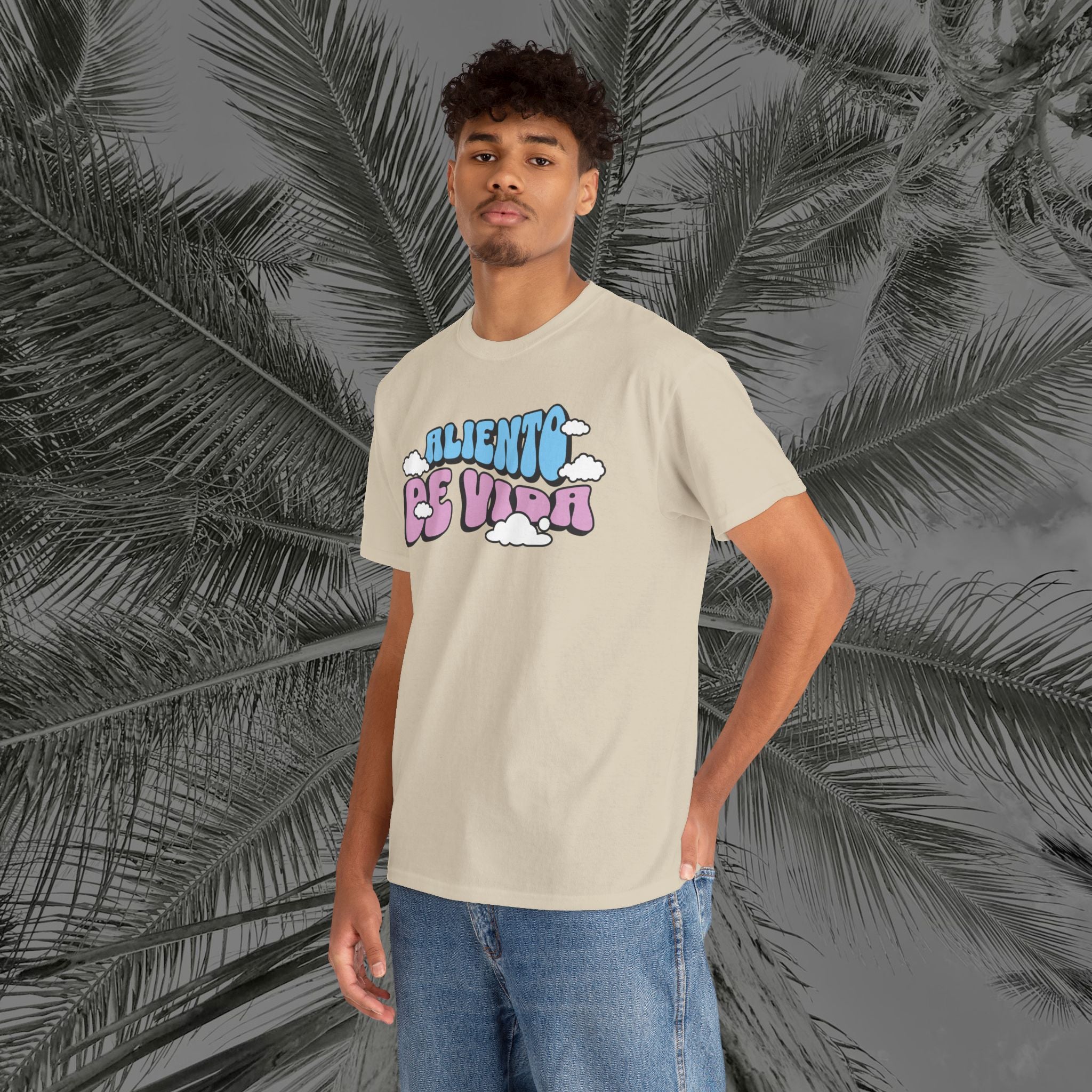 Clouds #3 - (UNISEX) Heavy Cotton T-Shirt - Aliento De Vida