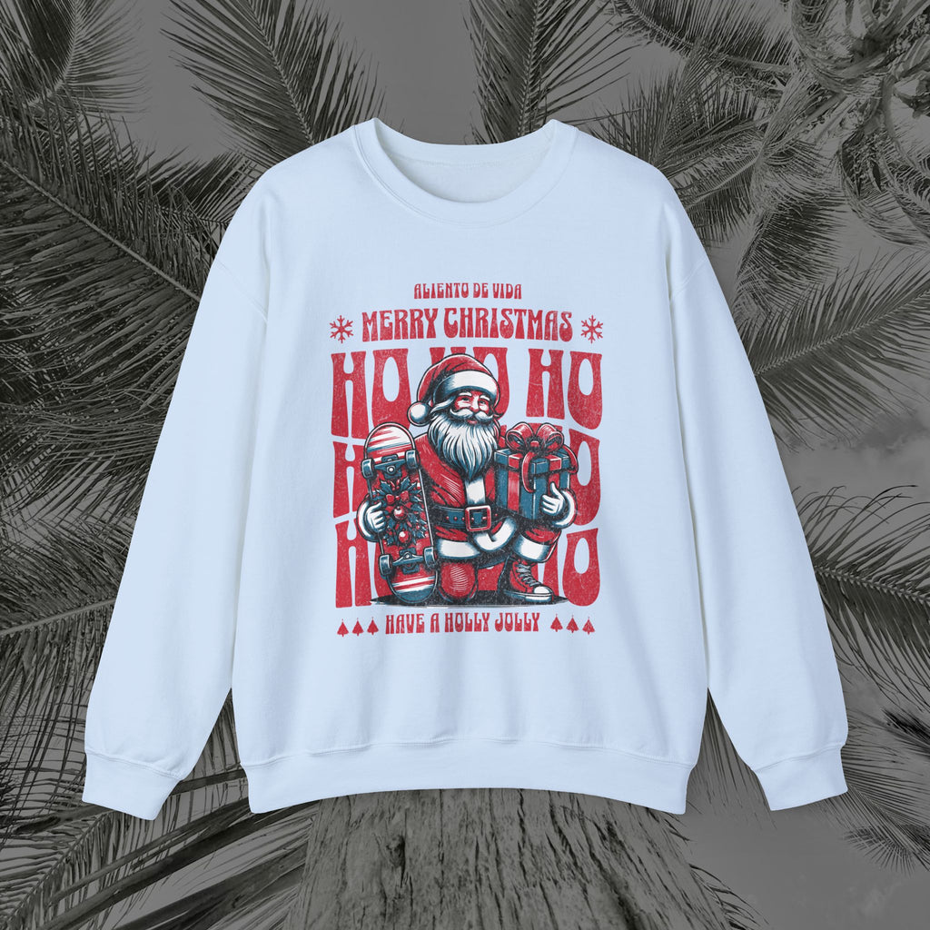 Naughty by Nature, Santa by Choice - (UNISEX) Cozy Crewneck Sweatshirt - Aliento De Vida