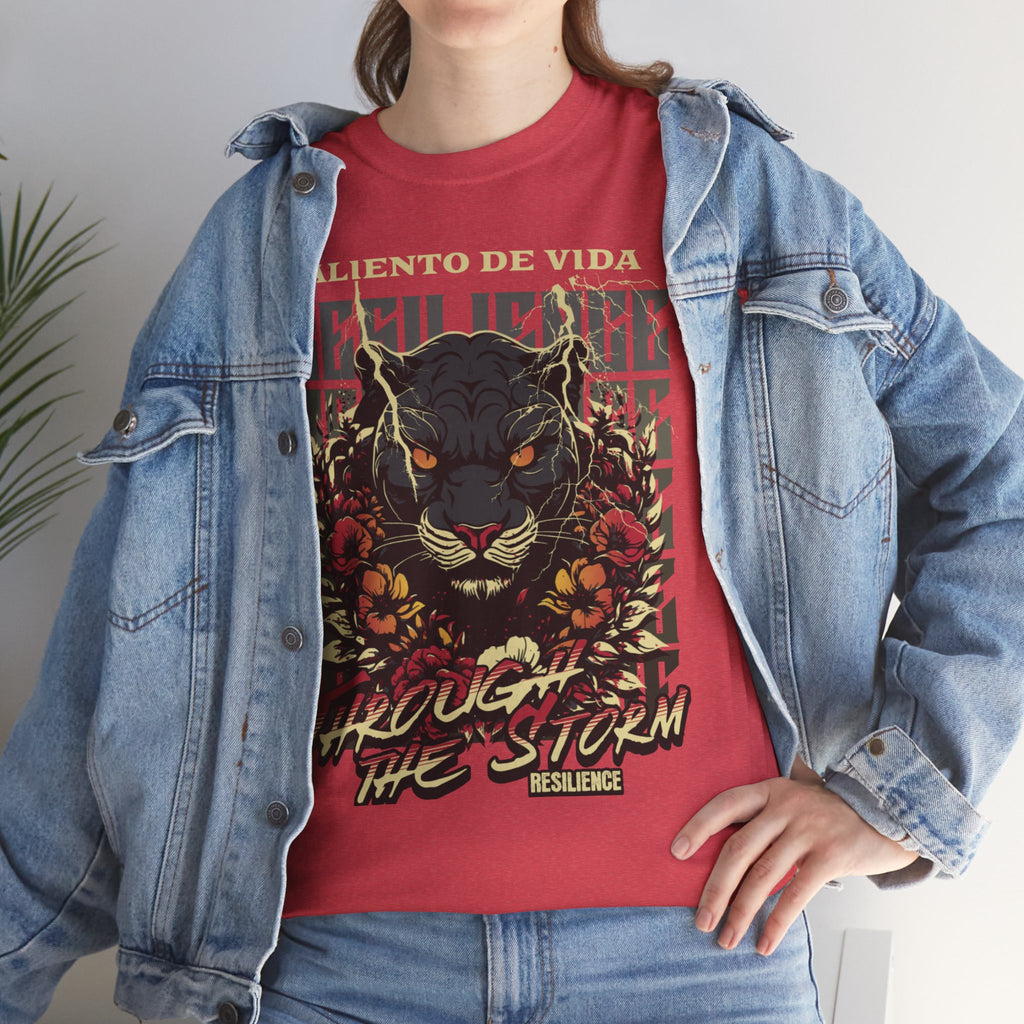 Rise of the Panther - (UNISEX) Heavy Cotton Tee - Aliento De Vida