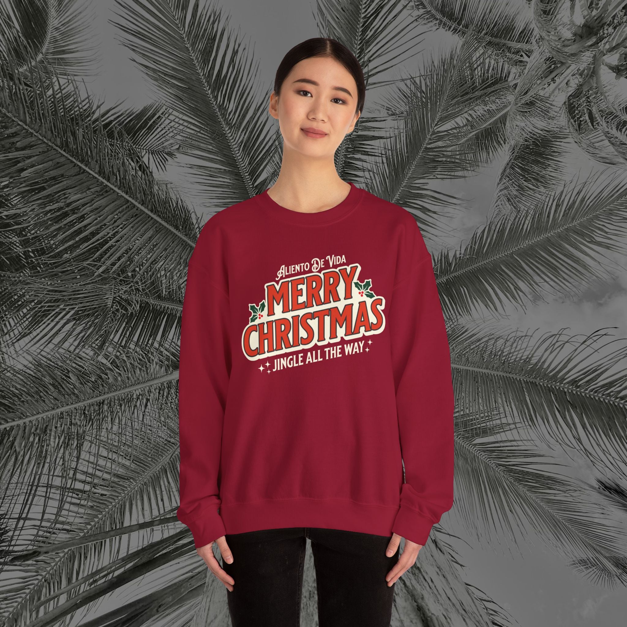 Merry Christmas - (UNISEX) Cozy Crewneck Sweatshirt - Aliento De Vida