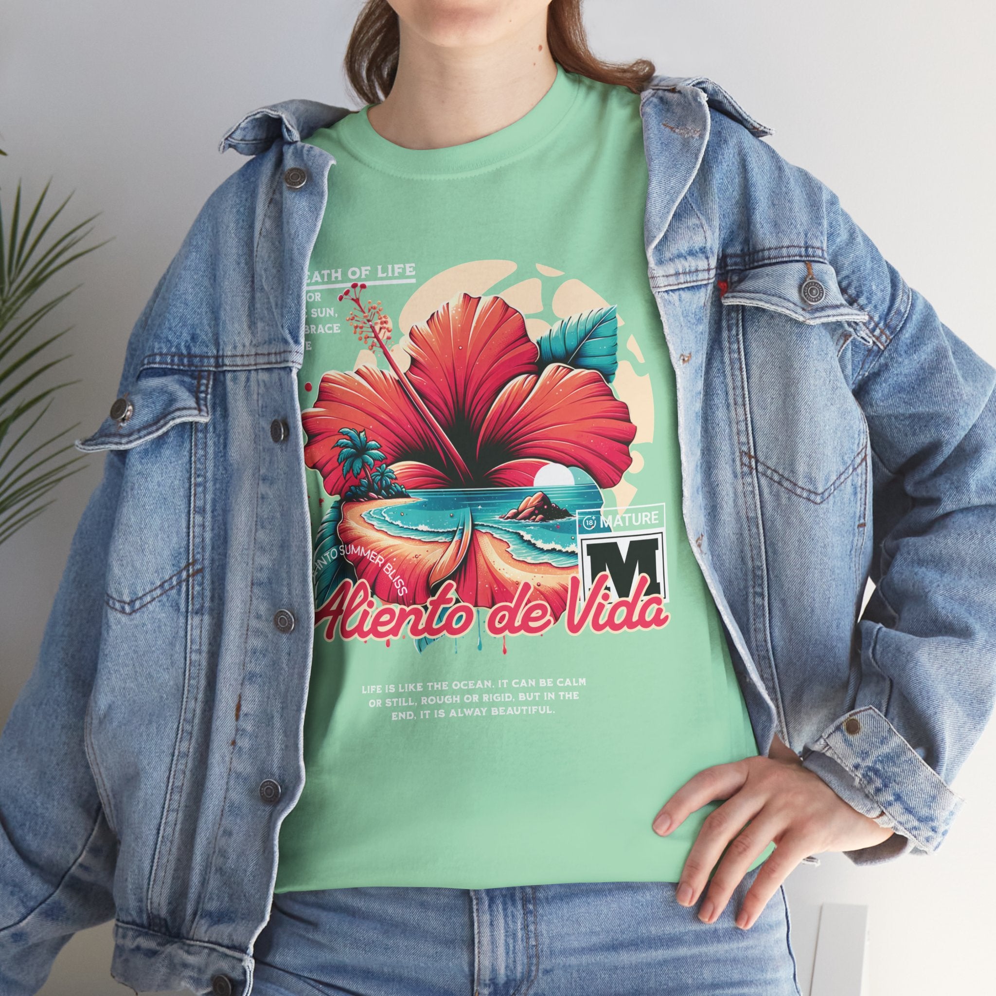Breath Of Paradise - (UNISEX) Heavy Cotton T-Shirt - Aliento De Vida