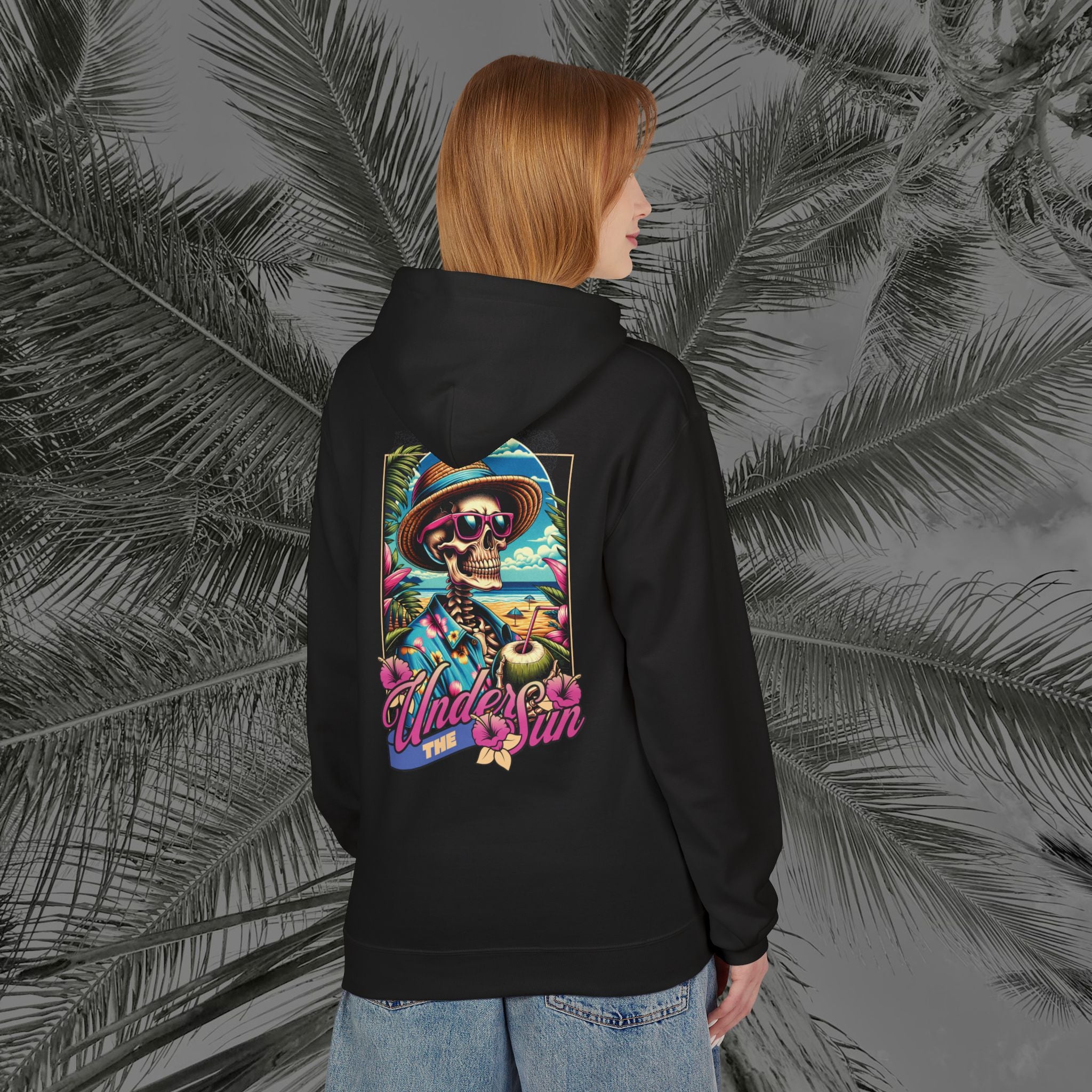 Resting Beach Face - (UNISEX) Midweight Fleece Hoodie - Aliento De Vida