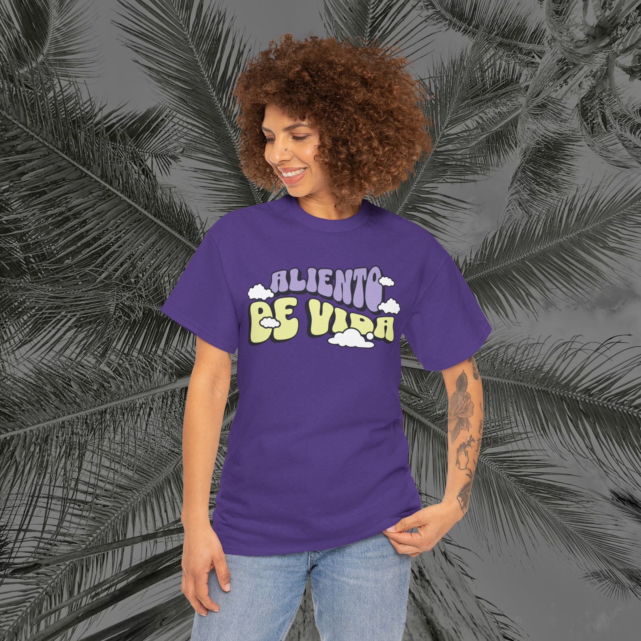 Clouds #1 - (UNISEX) Heavy Cotton T-Shirt - Aliento De Vida