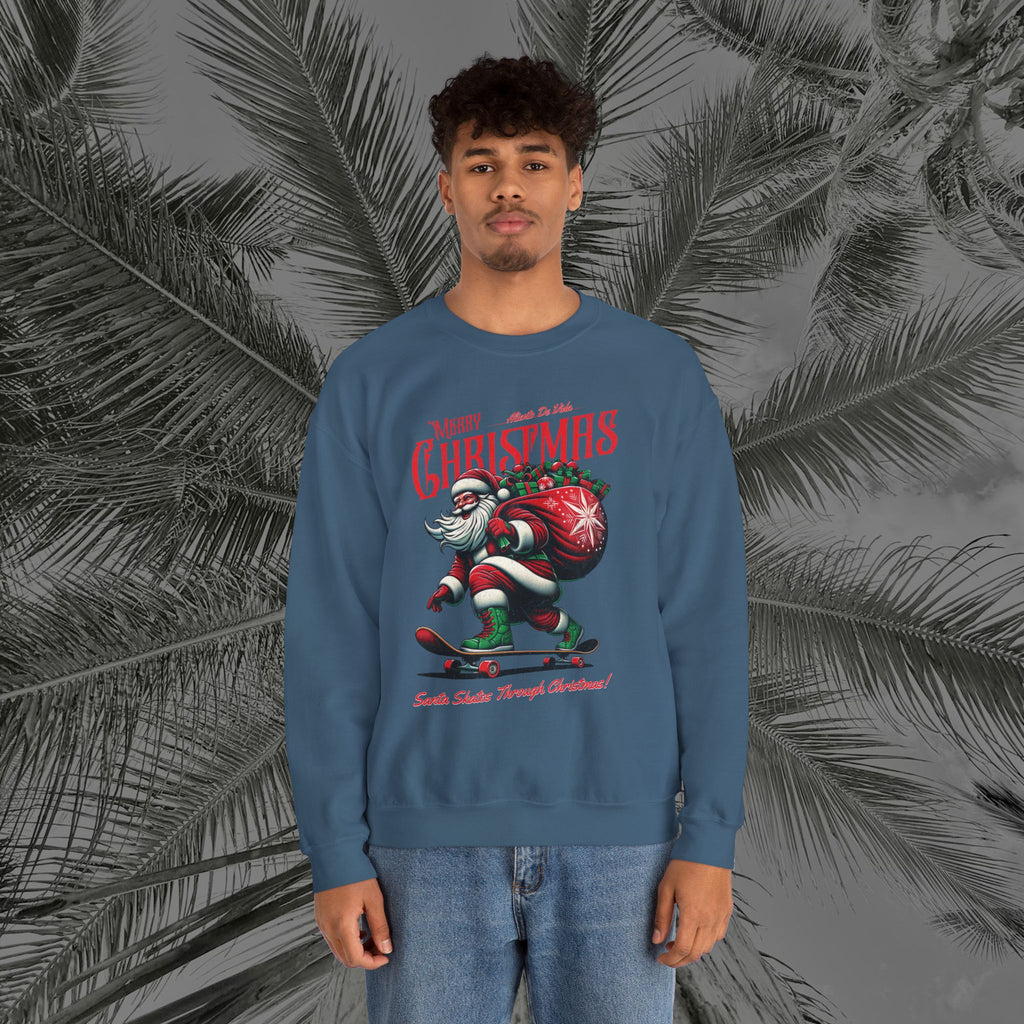Merry Kickmas - (UNISEX) Cozy Crewneck Sweatshirt - Aliento De Vida