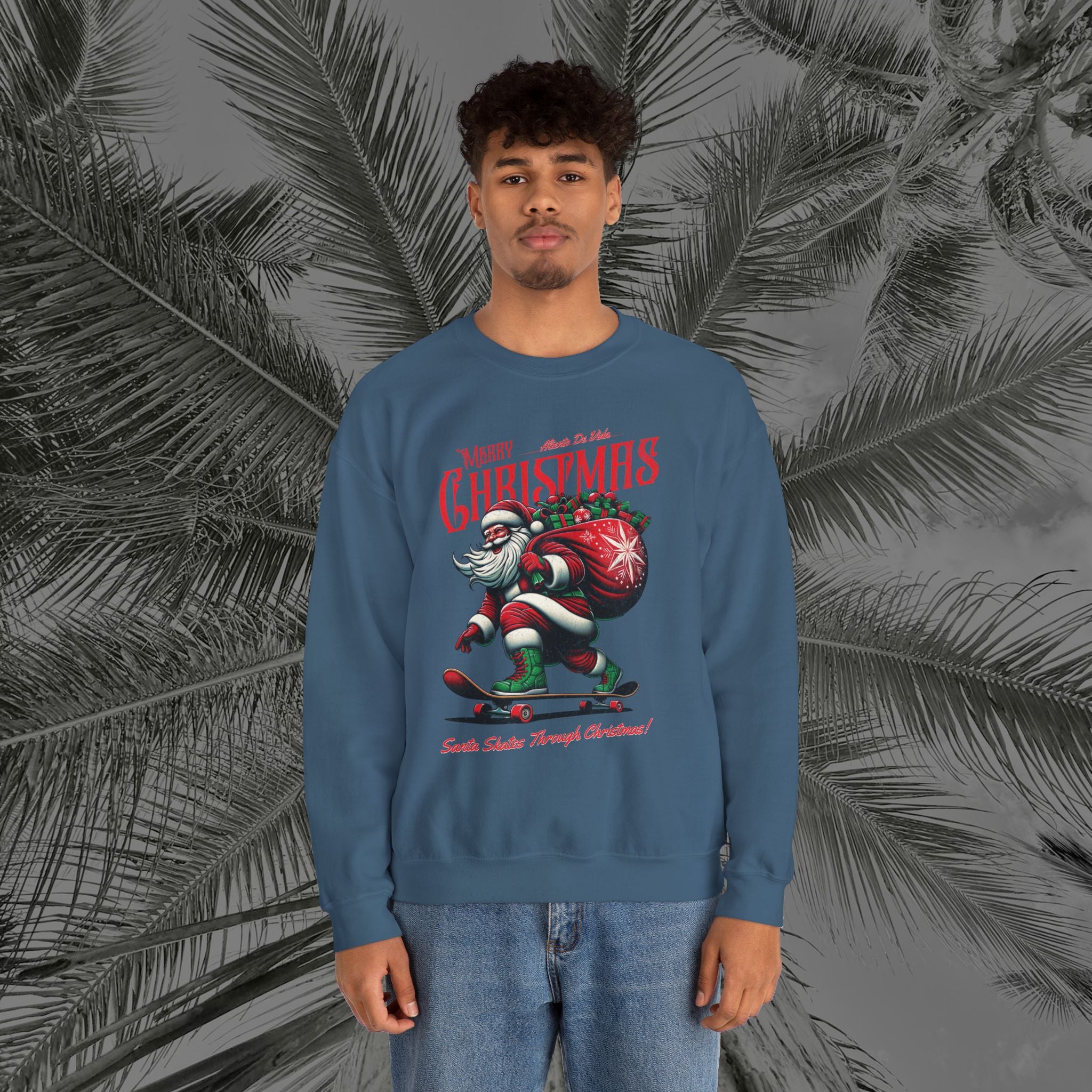 Merry Kickmas - (UNISEX) Cozy Crewneck Sweatshirt - Aliento De Vida