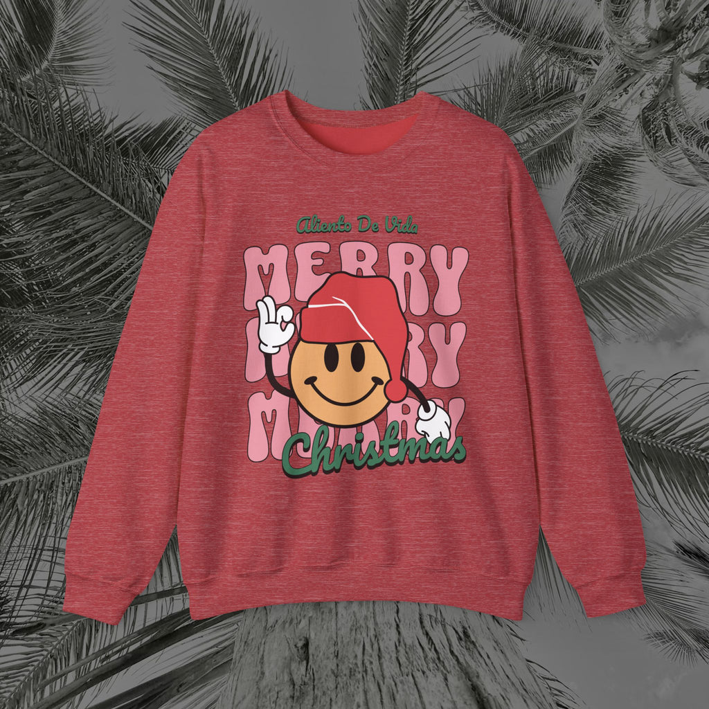 Happy Holidays - Cozy Crewneck Sweatshirt - Aliento De Vida
