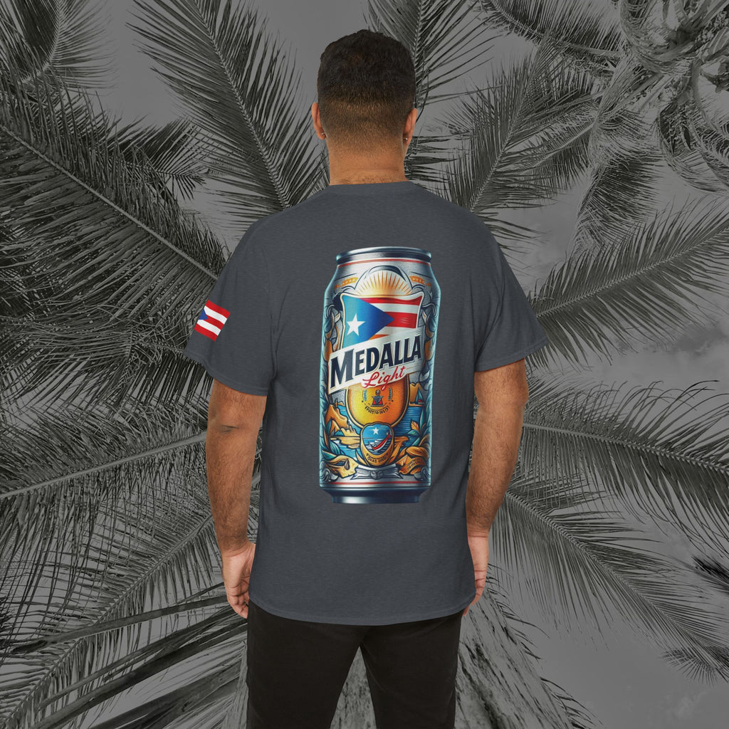 Crack Open A Unique Medalla - PR COLLECTION - (UNISEX) Heavy Cotton Tee - Aliento De Vida