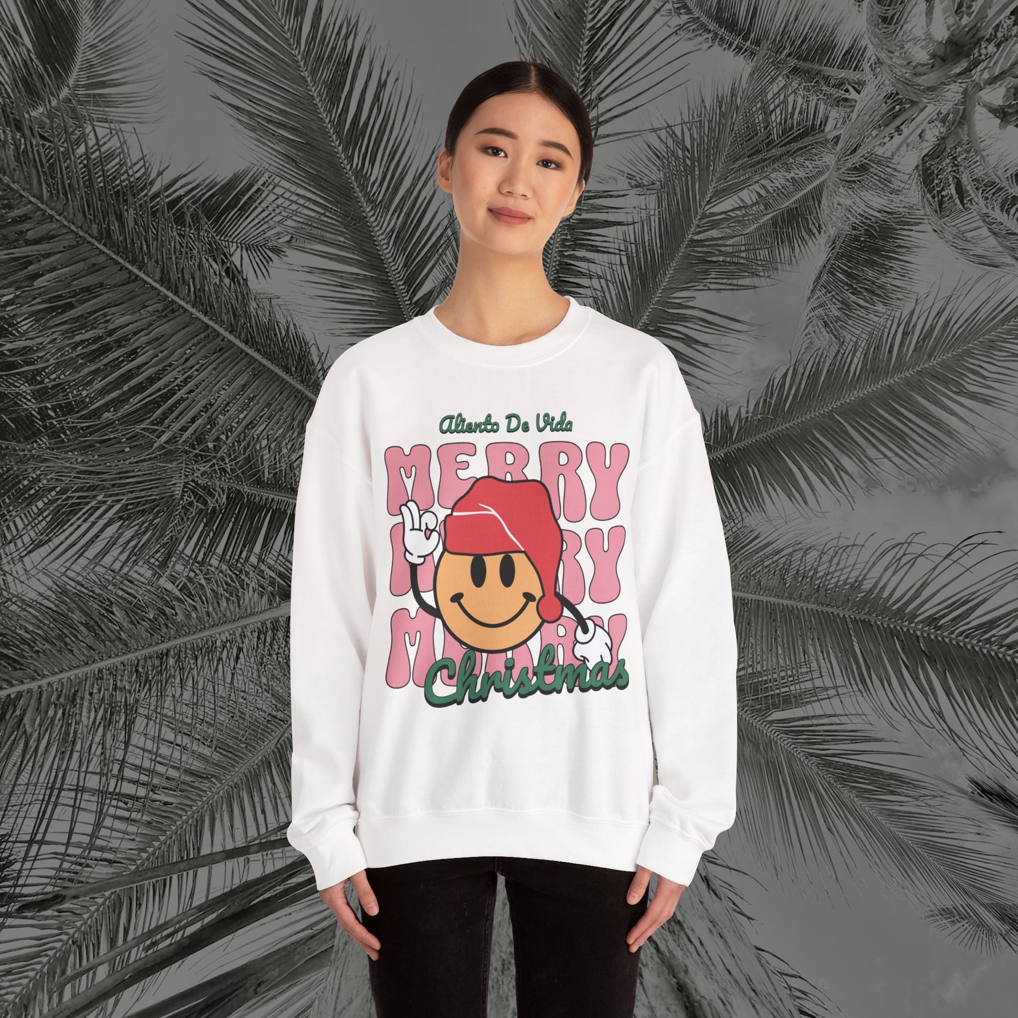 Happy Holidays - Cozy Crewneck Sweatshirt - Aliento De Vida