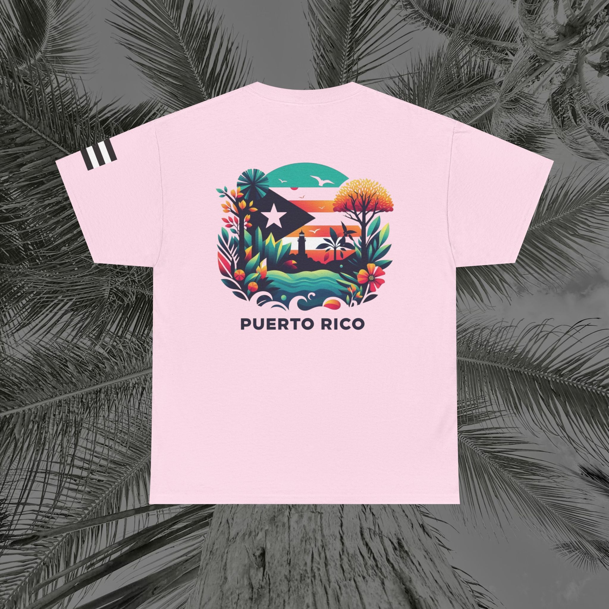 Isla Vibrante - PR COLLECTION - (UNISEX) Heavy Cotton Tee - Aliento De Vida