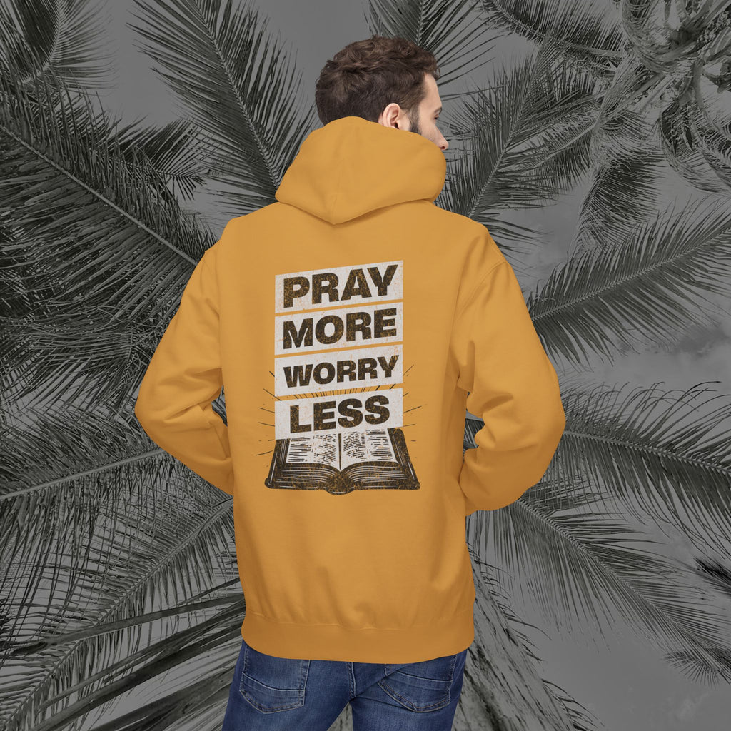 Peace Through Prayer - (UNISEX) Midweight Fleece Hoodie - Aliento De Vida