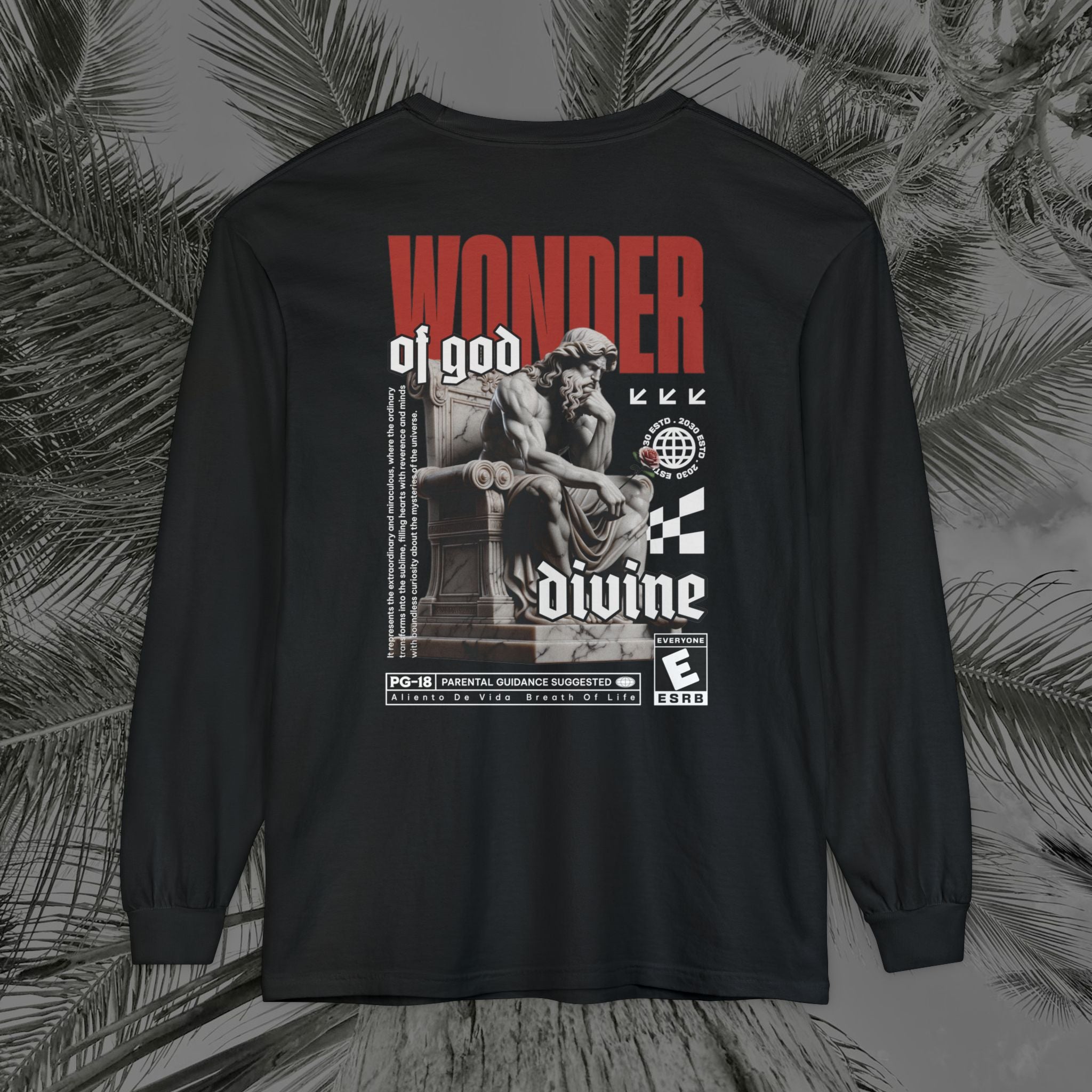 Throne of the Divine - (UNISEX) Long Sleeve Shirt - Aliento De Vida