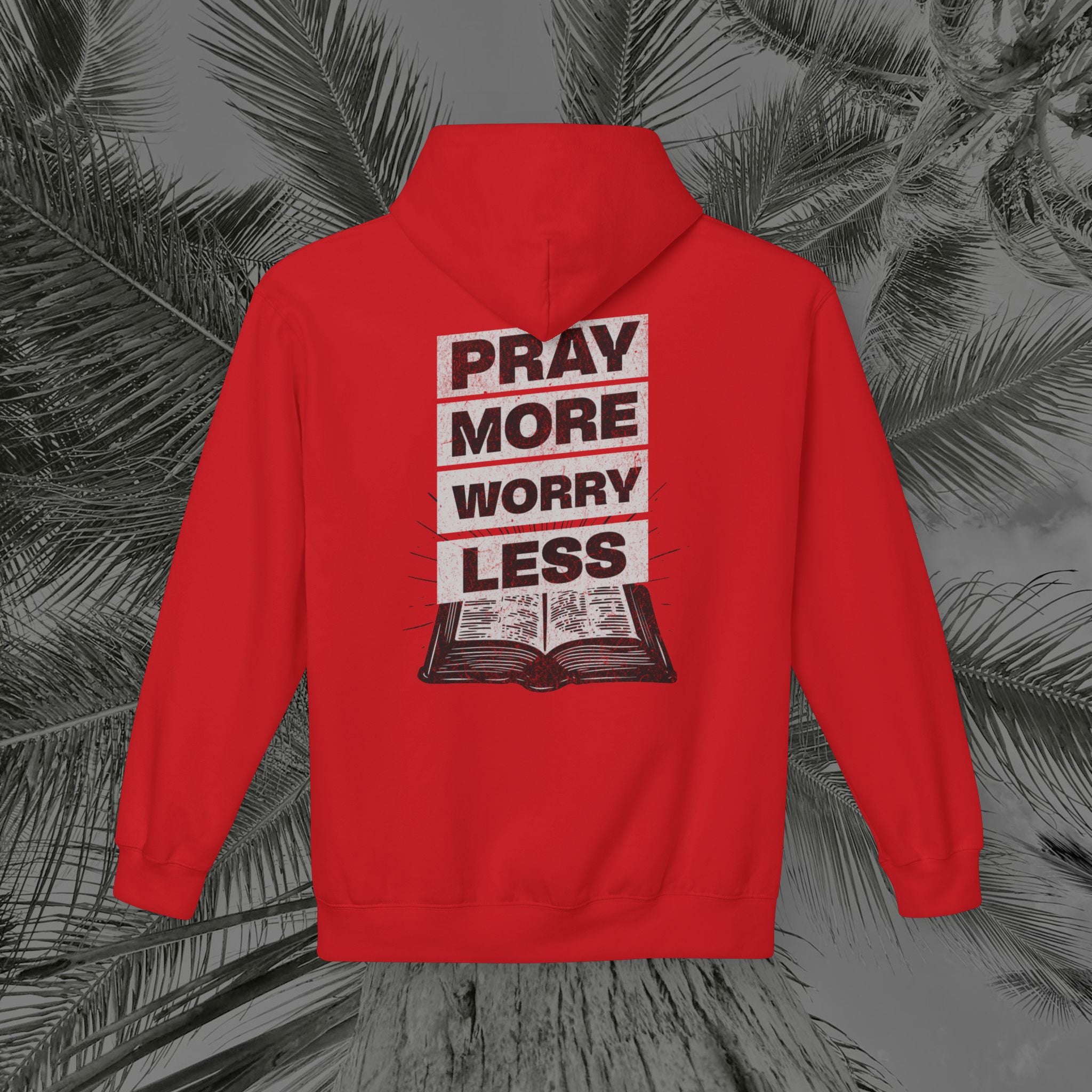 Peace Through Prayer - (UNISEX) Midweight Fleece Hoodie - Aliento De Vida