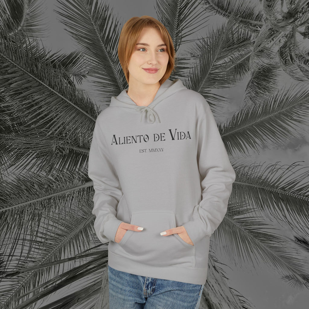 Wings of Grace - (UNISEX) Midweight Fleece Hoodie- Aliento De Vida