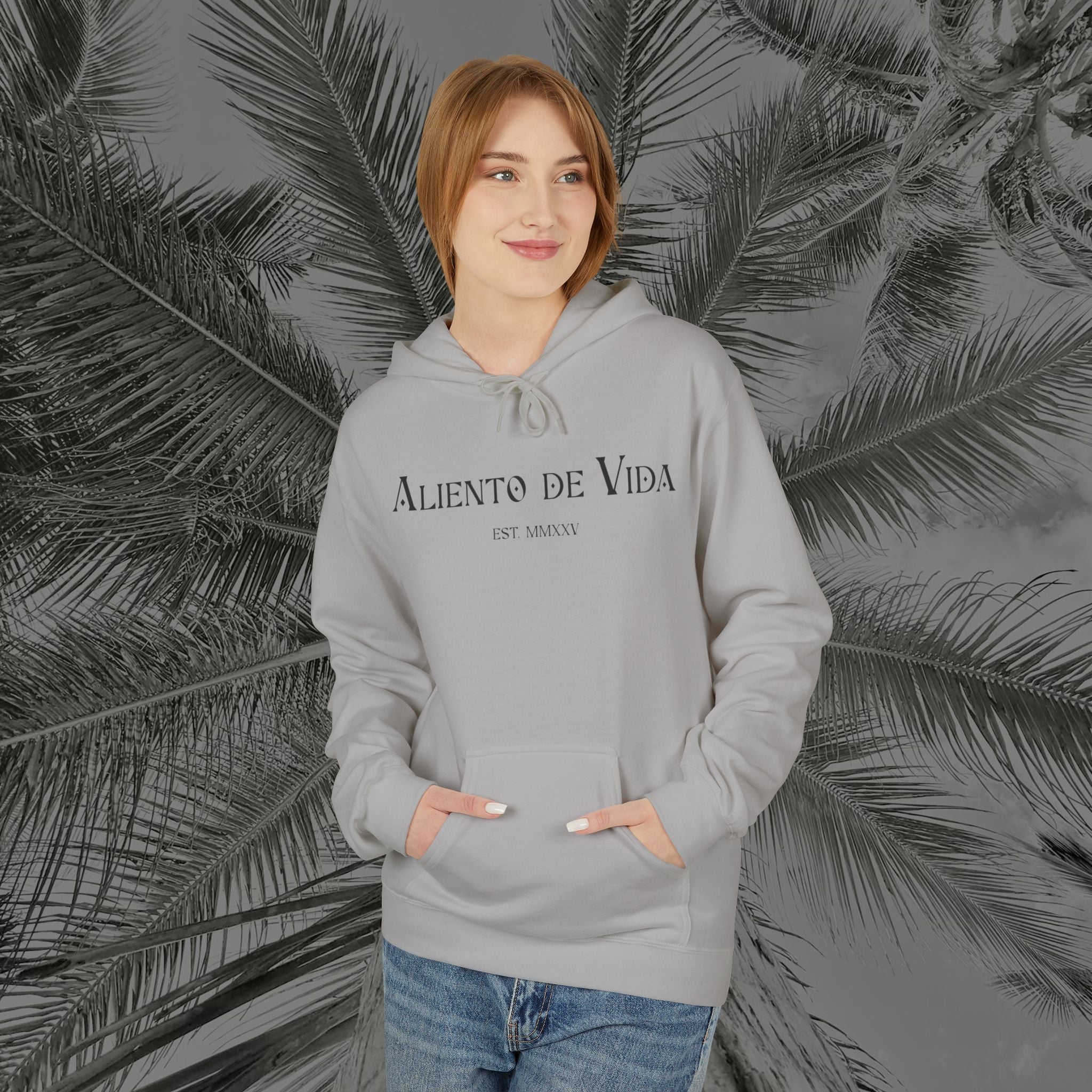Wings of Grace - (UNISEX) Midweight Fleece Hoodie- Aliento De Vida