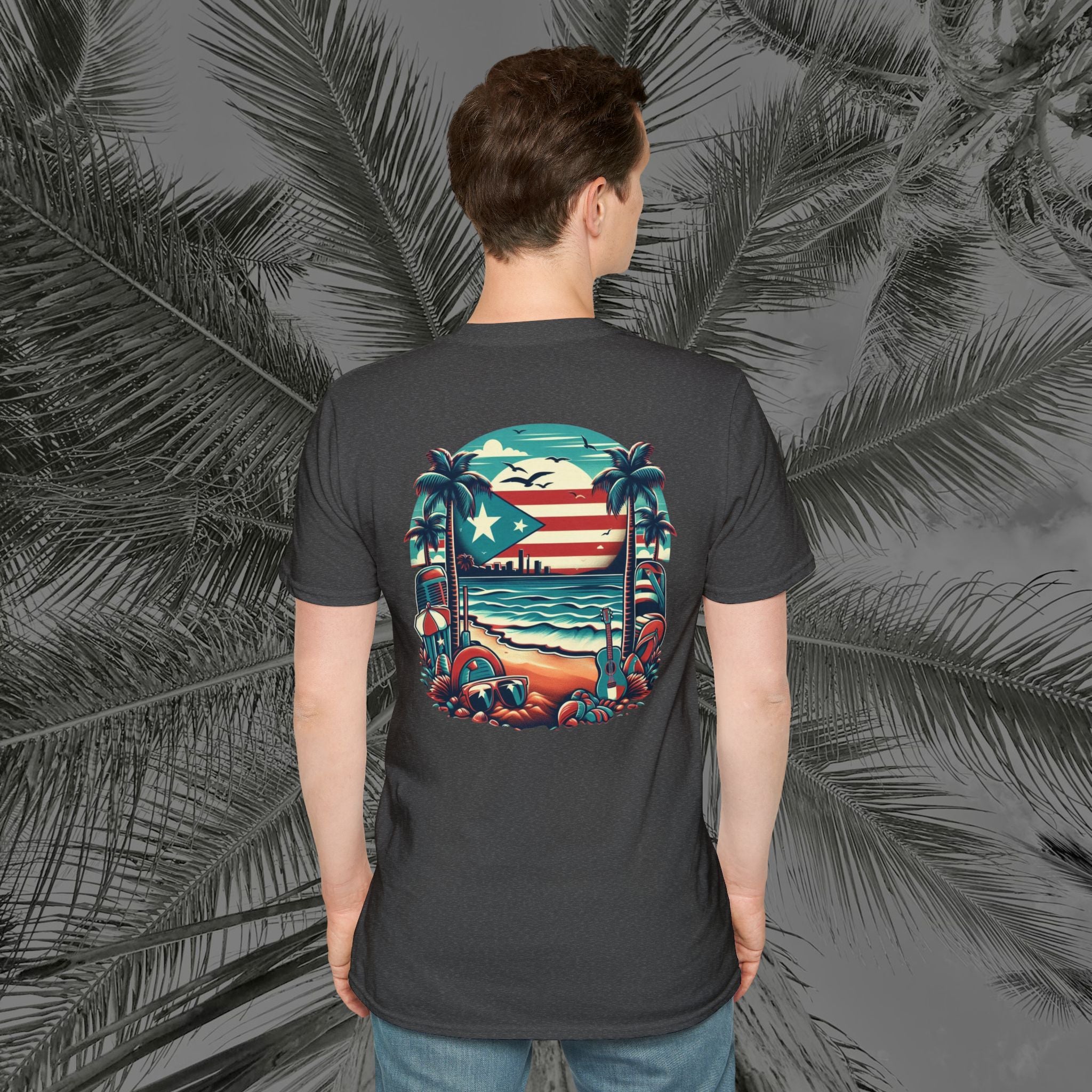 A Slice of Paradise - PR COLLECTION - (UNISEX) Soft style T-Shirt - Aliento De Vida