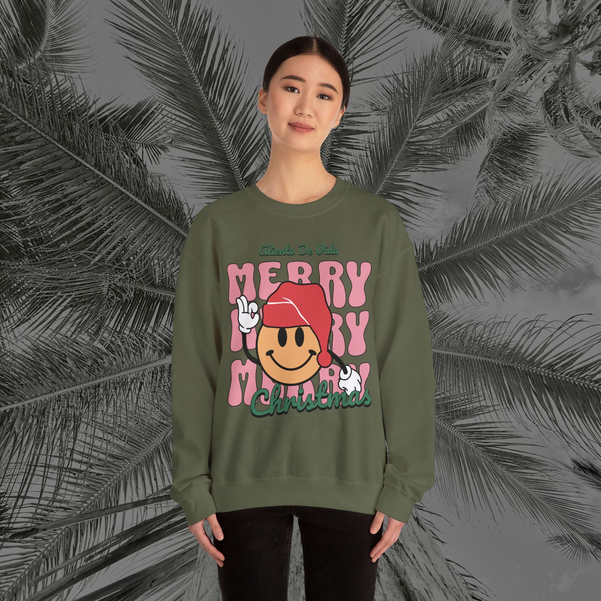 Happy Holidays - Cozy Crewneck Sweatshirt - Aliento De Vida