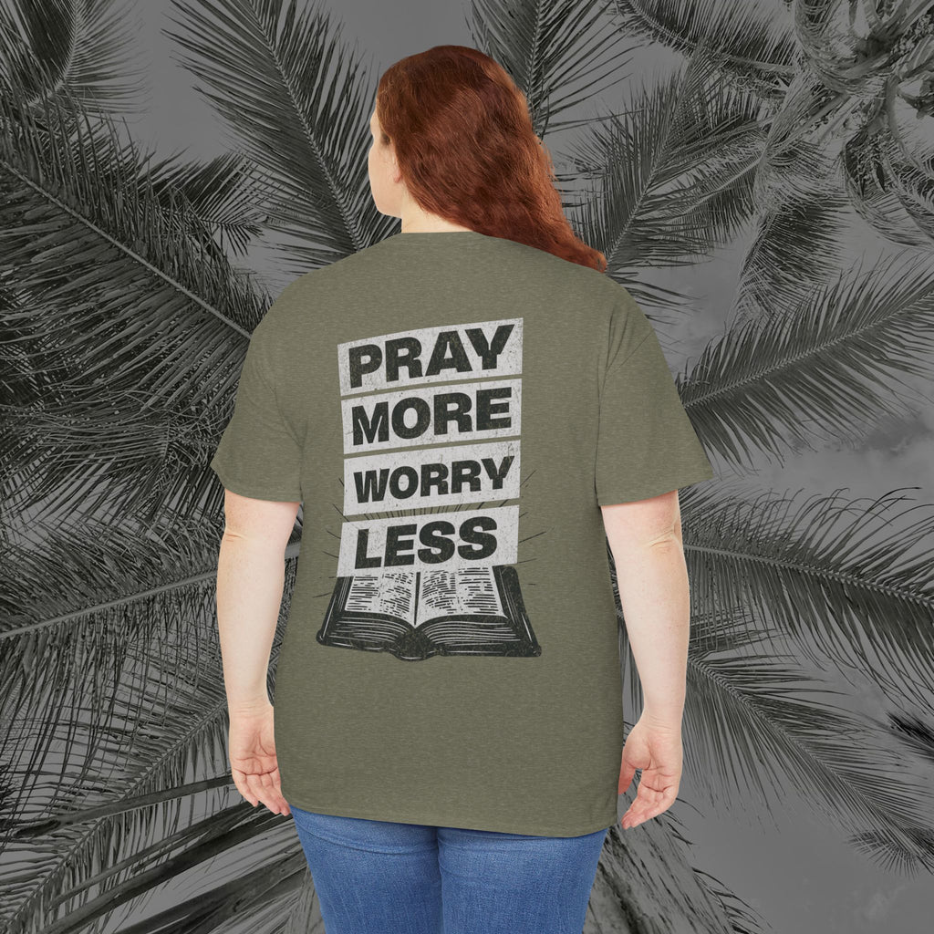 Peace Through Prayer - (UNISEX) Heavy Cotton Tee - Aliento De Vida