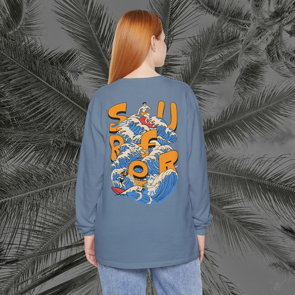 Ocean Motion - (UNISEX) Long Sleeve T-Shirt - Aliento de Vida