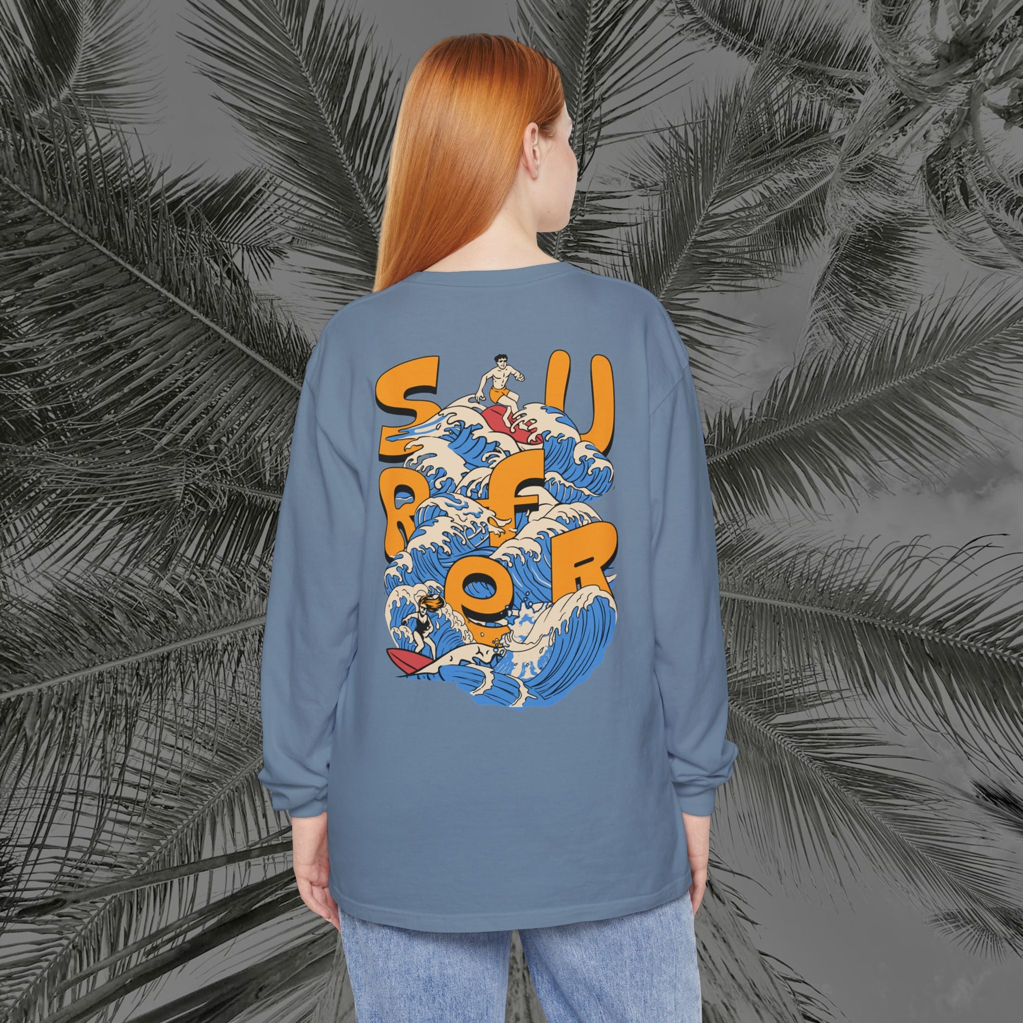 Ocean Motion - (UNISEX) Long Sleeve T-Shirt - Aliento de Vida