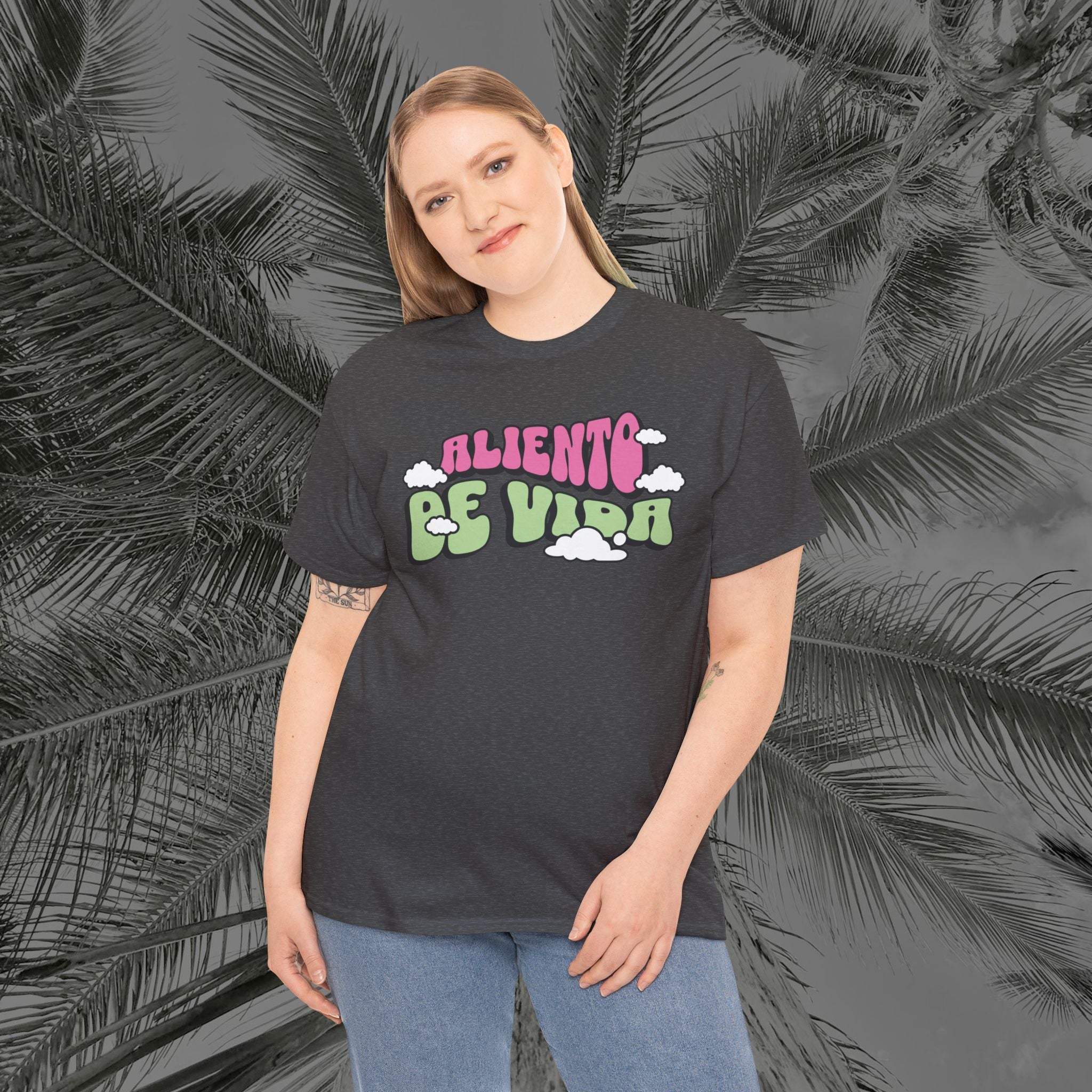 Clouds #2 - (UNISEX) Heavy Cotton T-Shirt - Aliento De Vida