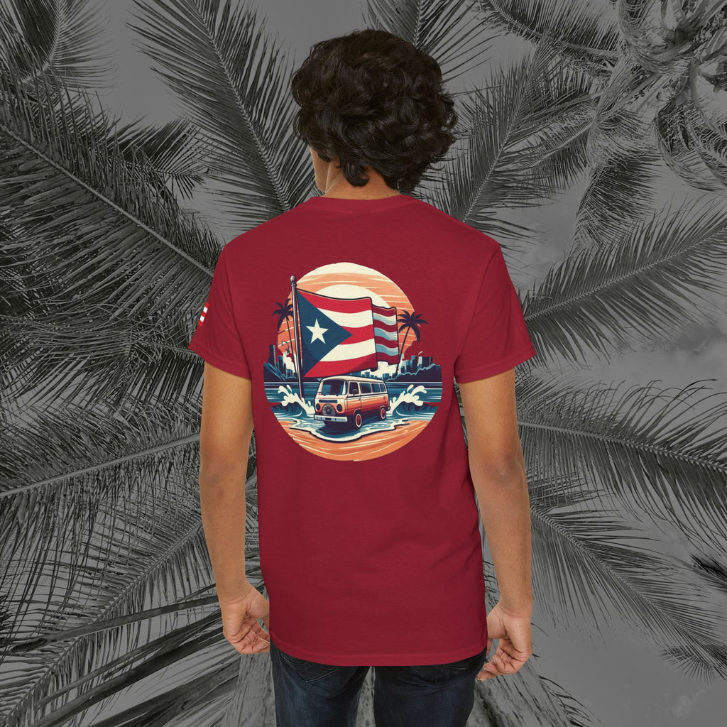 Island Cruiser - PR COLLECTION - (UNISEX) Heavy Cotton Tee - Aliento De Vida