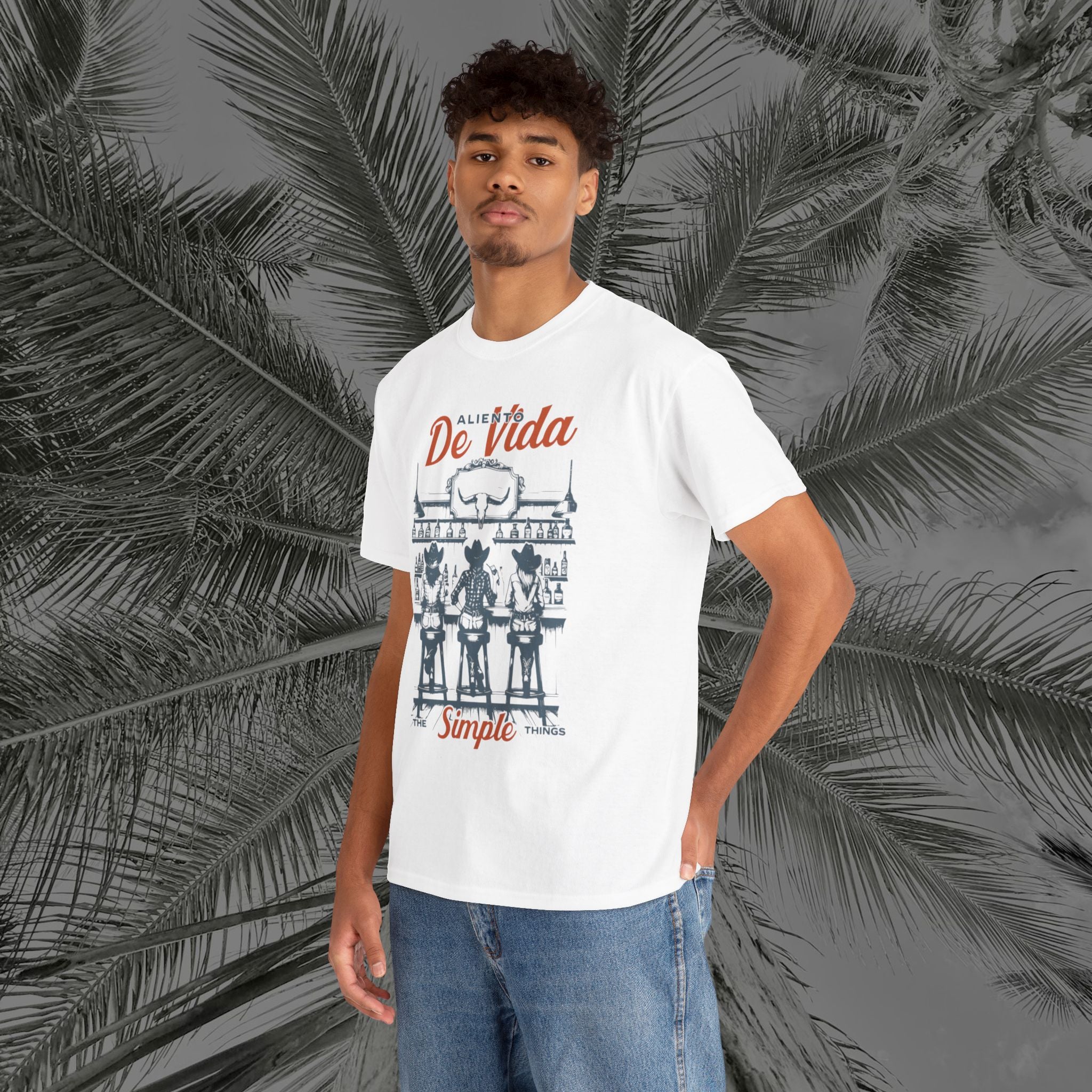 Let's Have A Drink - (UNISEX) Heavy Cotton T-Shirt - Aliento De Vida