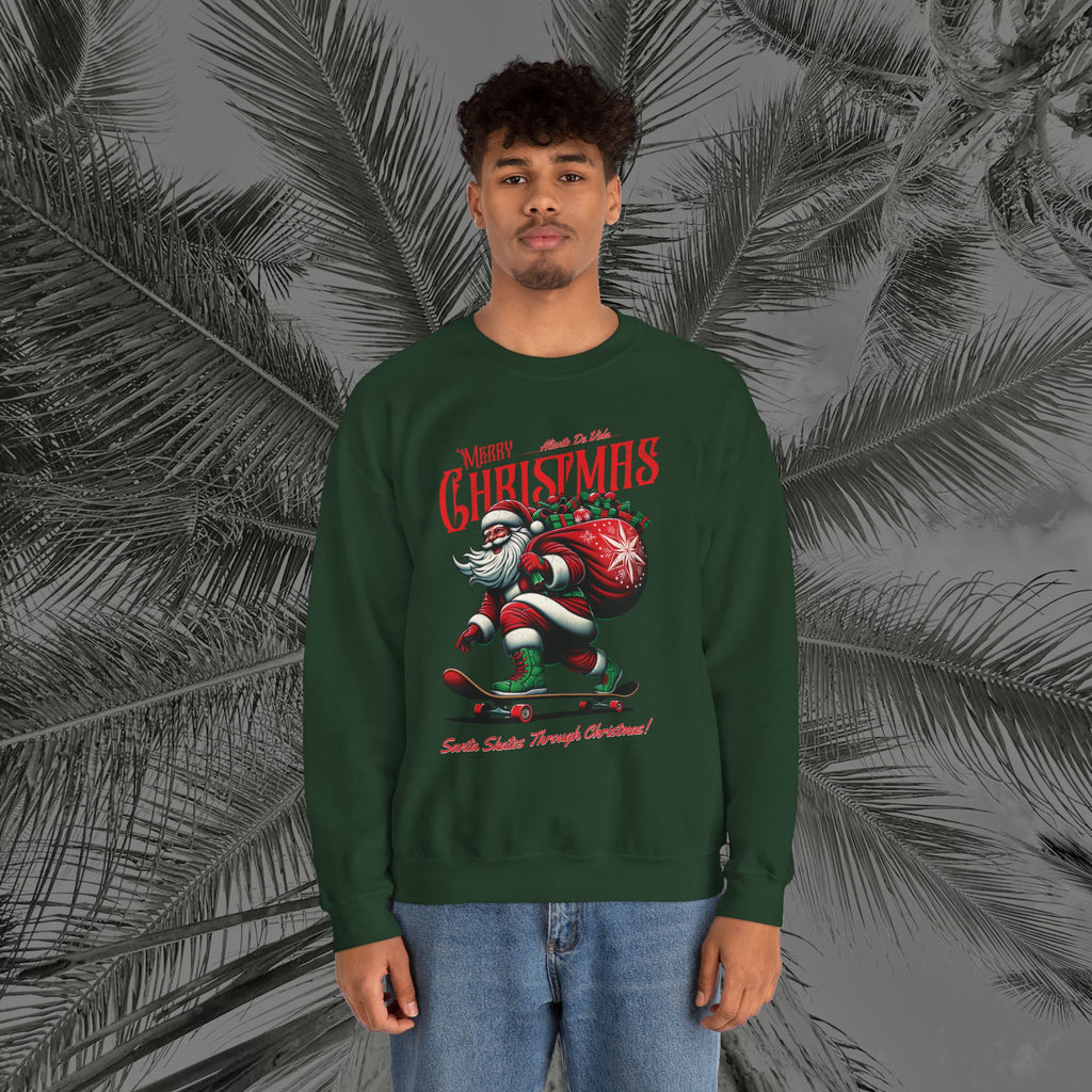 Merry Kickmas - (UNISEX) Cozy Crewneck Sweatshirt - Aliento De Vida