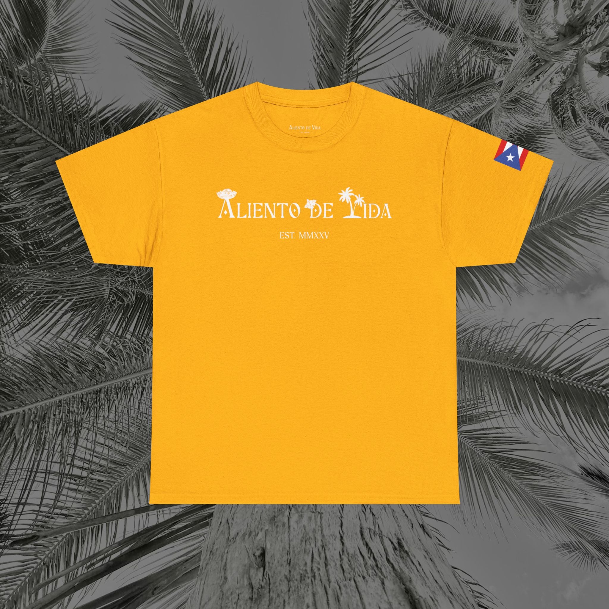 Crack Open A Unique Medalla - PR COLLECTION - (UNISEX) Heavy Cotton Tee - Aliento De Vida