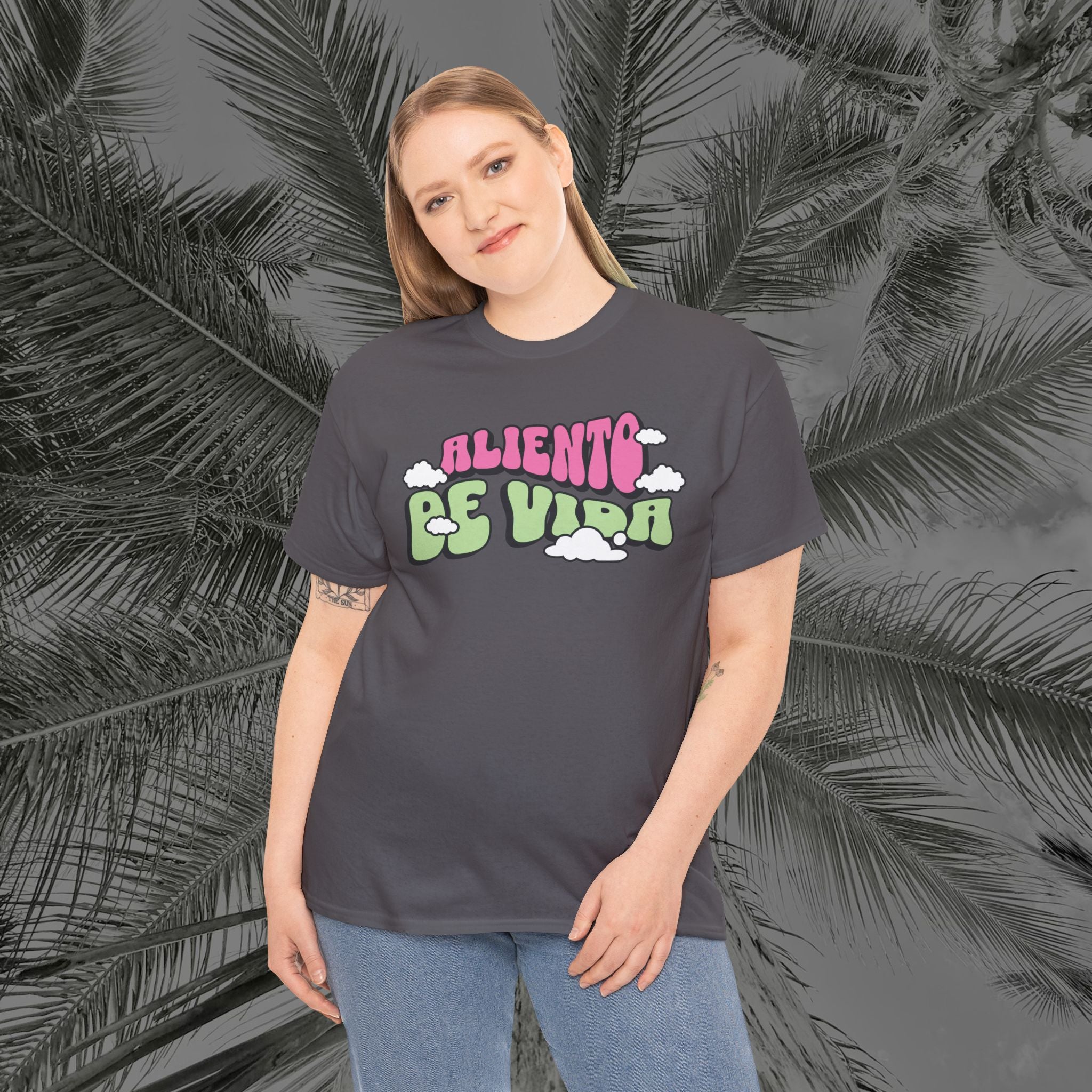 Clouds #2 - (UNISEX) Heavy Cotton T-Shirt - Aliento De Vida