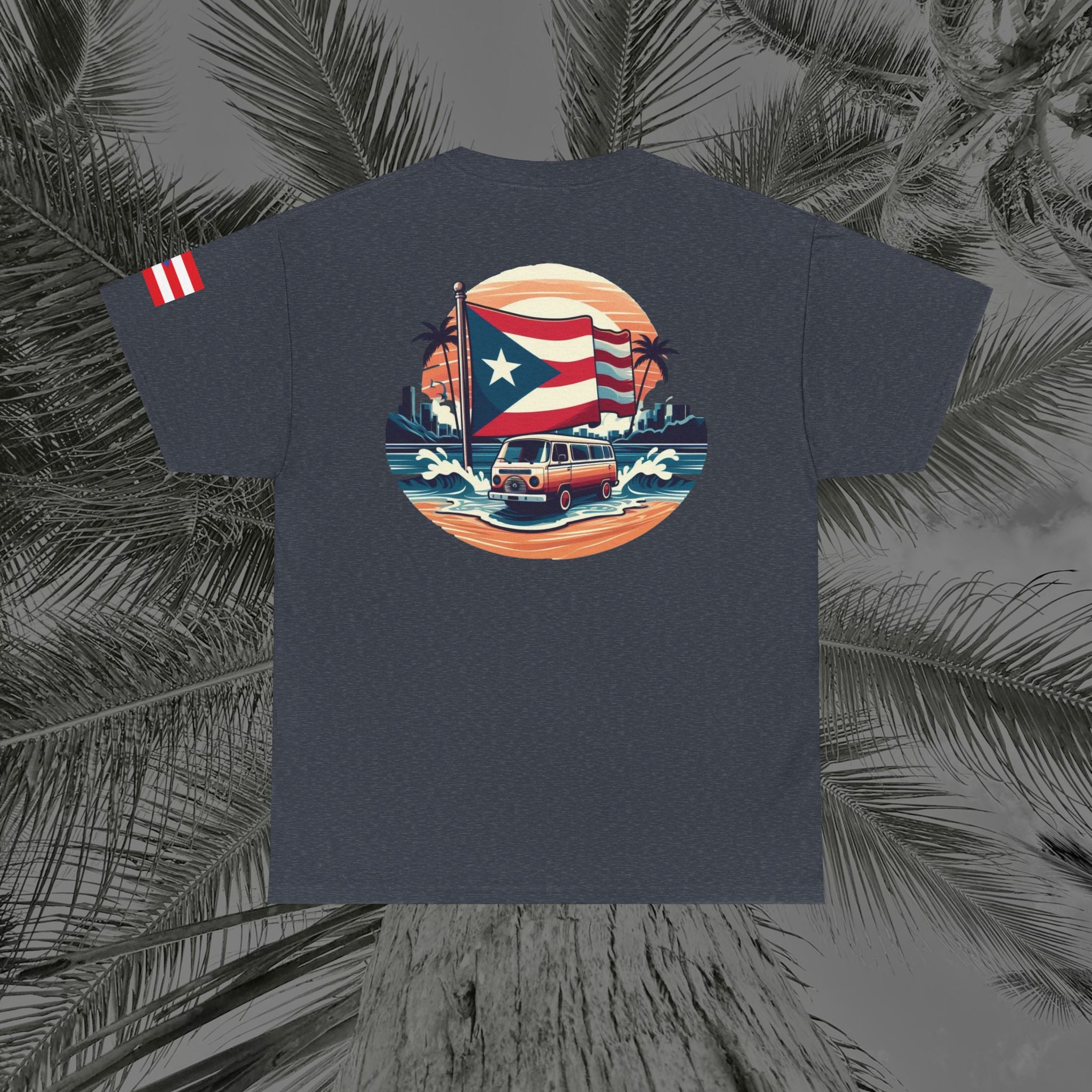 Island Cruiser - PR COLLECTION - (UNISEX) Heavy Cotton Tee - Aliento De Vida