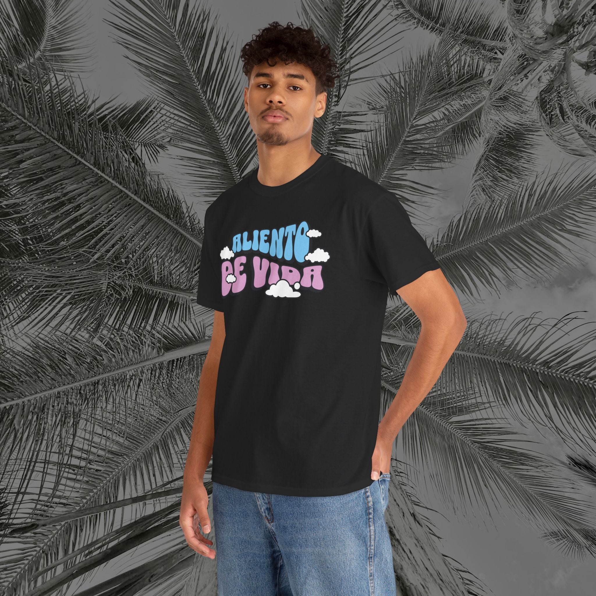 Clouds #3 - (UNISEX) Heavy Cotton T-Shirt - Aliento De Vida