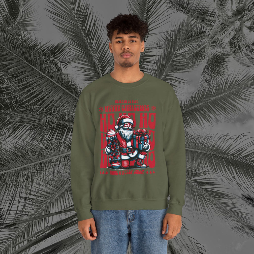 Naughty by Nature, Santa by Choice - (UNISEX) Cozy Crewneck Sweatshirt - Aliento De Vida