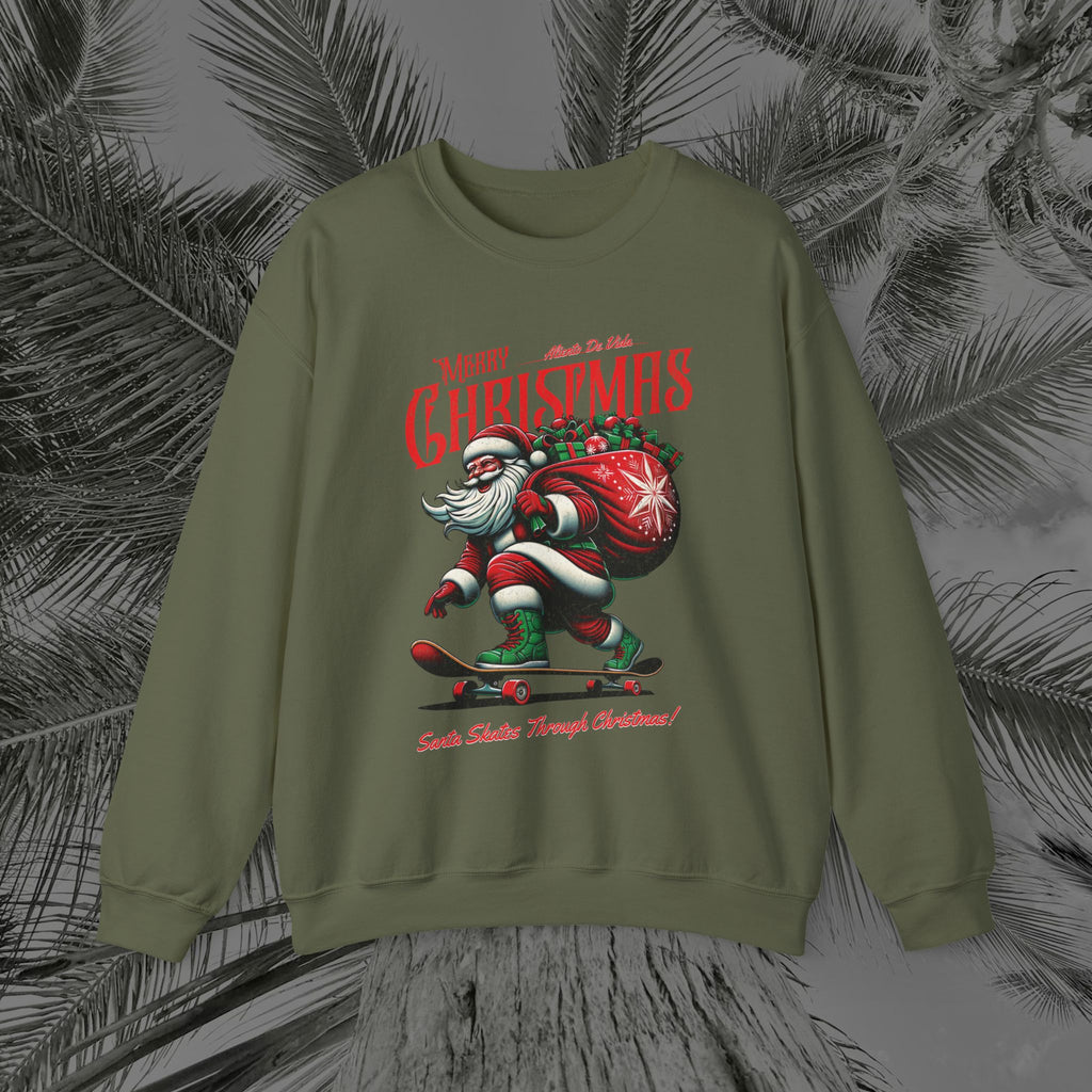 Merry Kickmas - (UNISEX) Cozy Crewneck Sweatshirt - Aliento De Vida