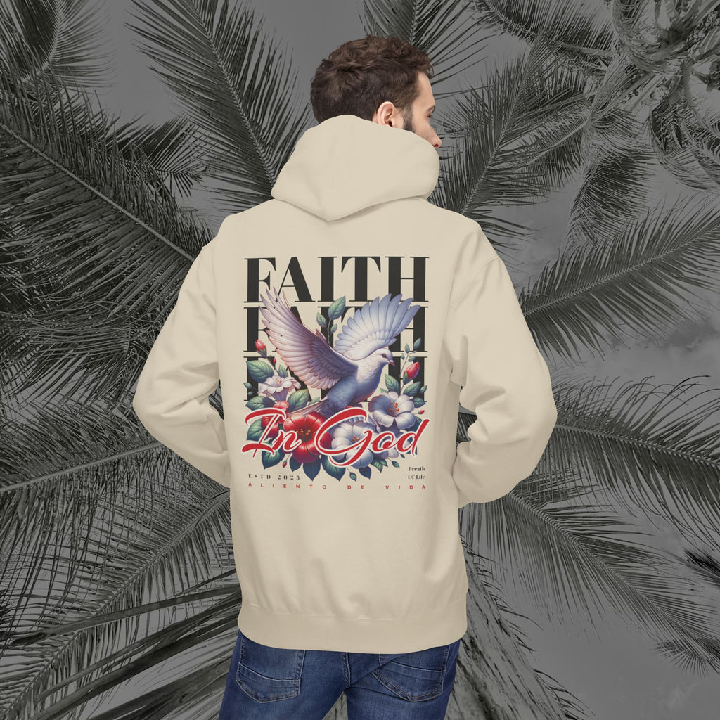 Wings of Grace - (UNISEX) Midweight Fleece Hoodie- Aliento De Vida