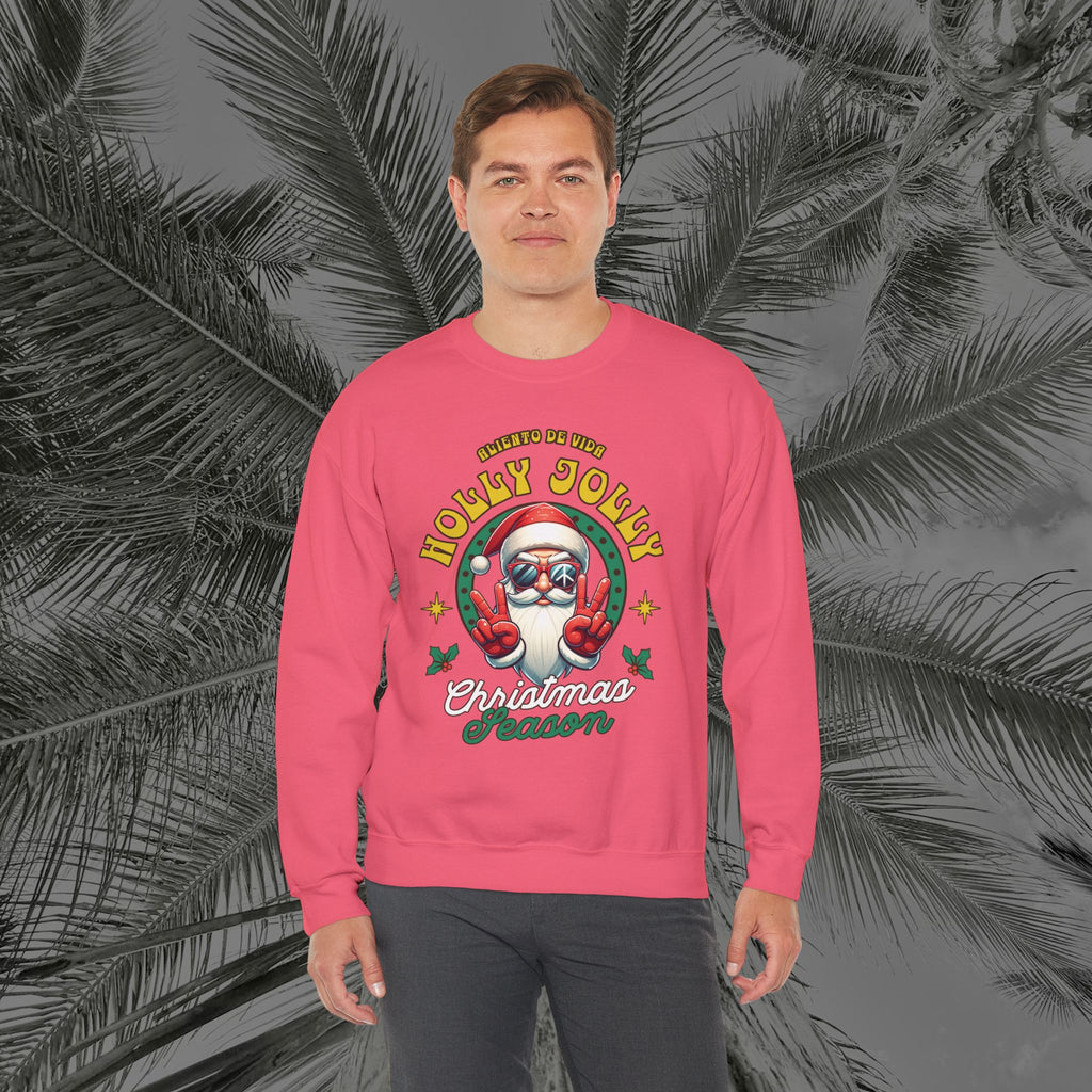 Peace Out, North Pole Edition - (UNSEX) Cozy Crewneck Sweatshirt – Aliento De Vida