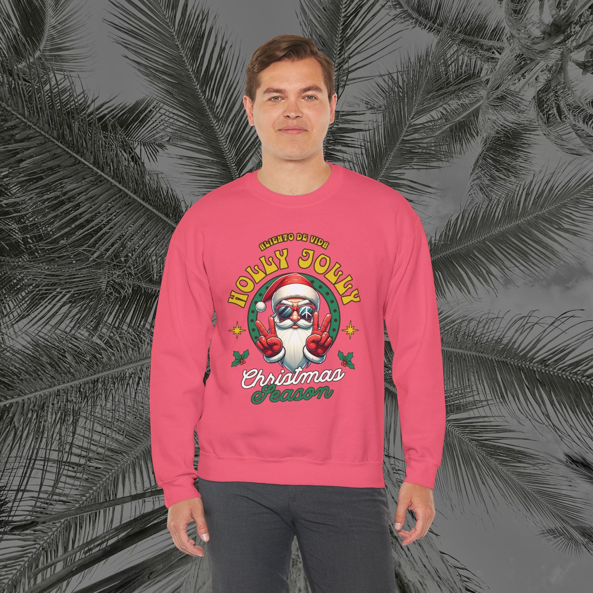 Peace Out, North Pole Edition - (UNSEX) Cozy Crewneck Sweatshirt – Aliento De Vida