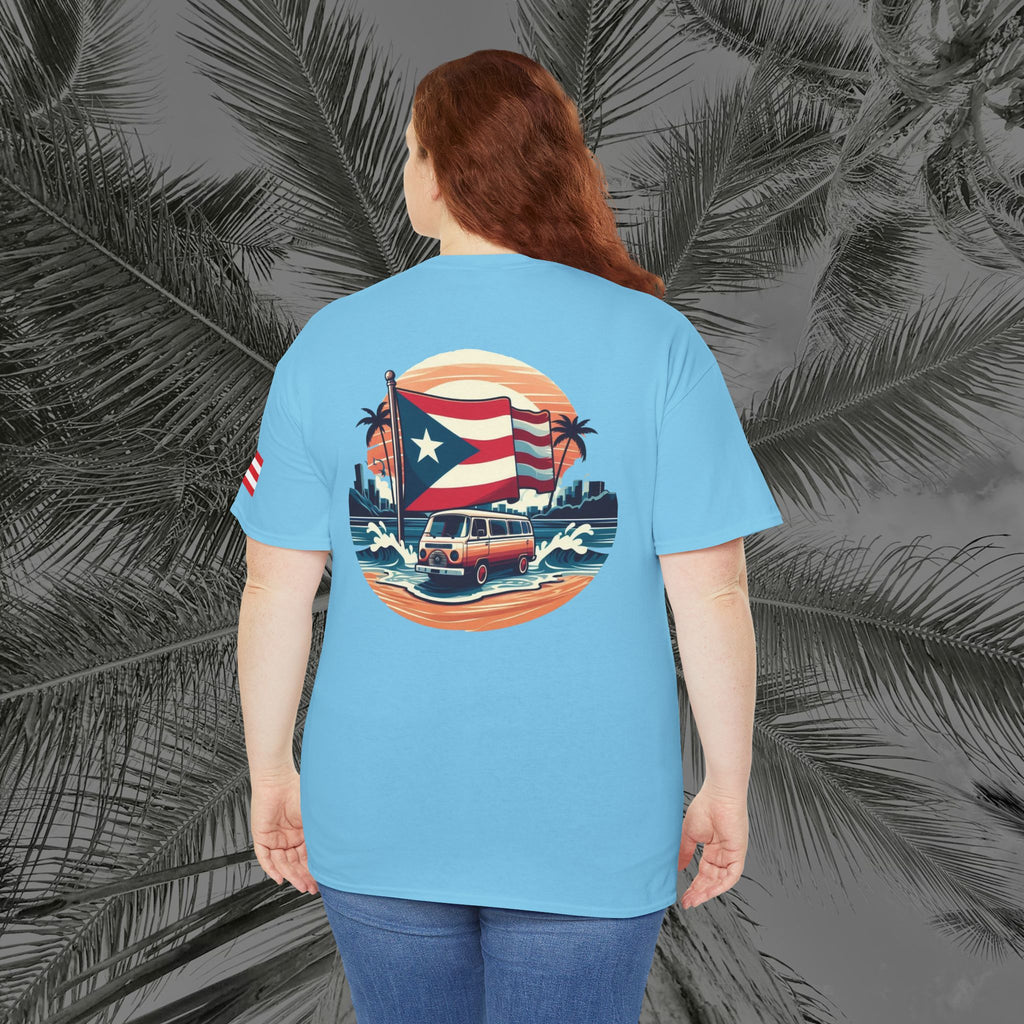 Island Cruiser - PR COLLECTION - (UNISEX) Heavy Cotton Tee - Aliento De Vida