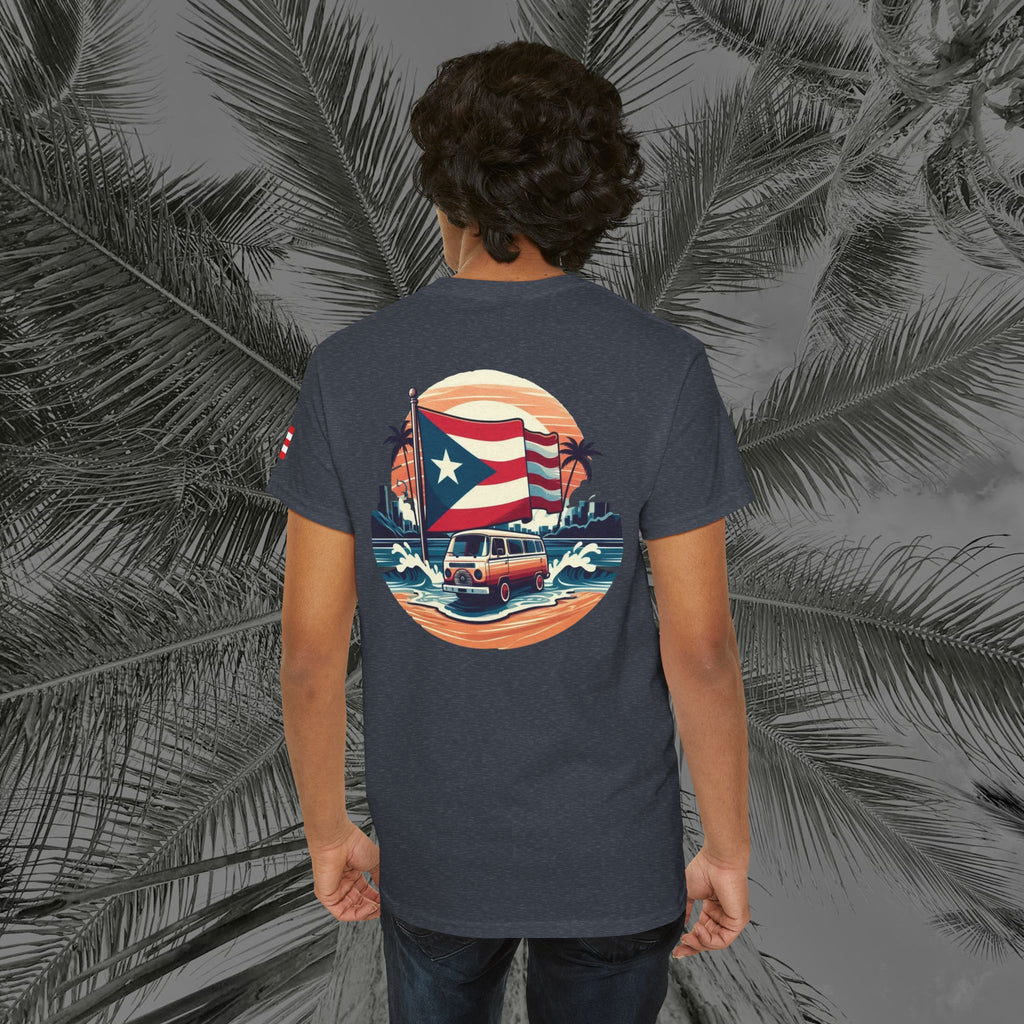 Island Cruiser - PR COLLECTION - (UNISEX) Heavy Cotton Tee - Aliento De Vida