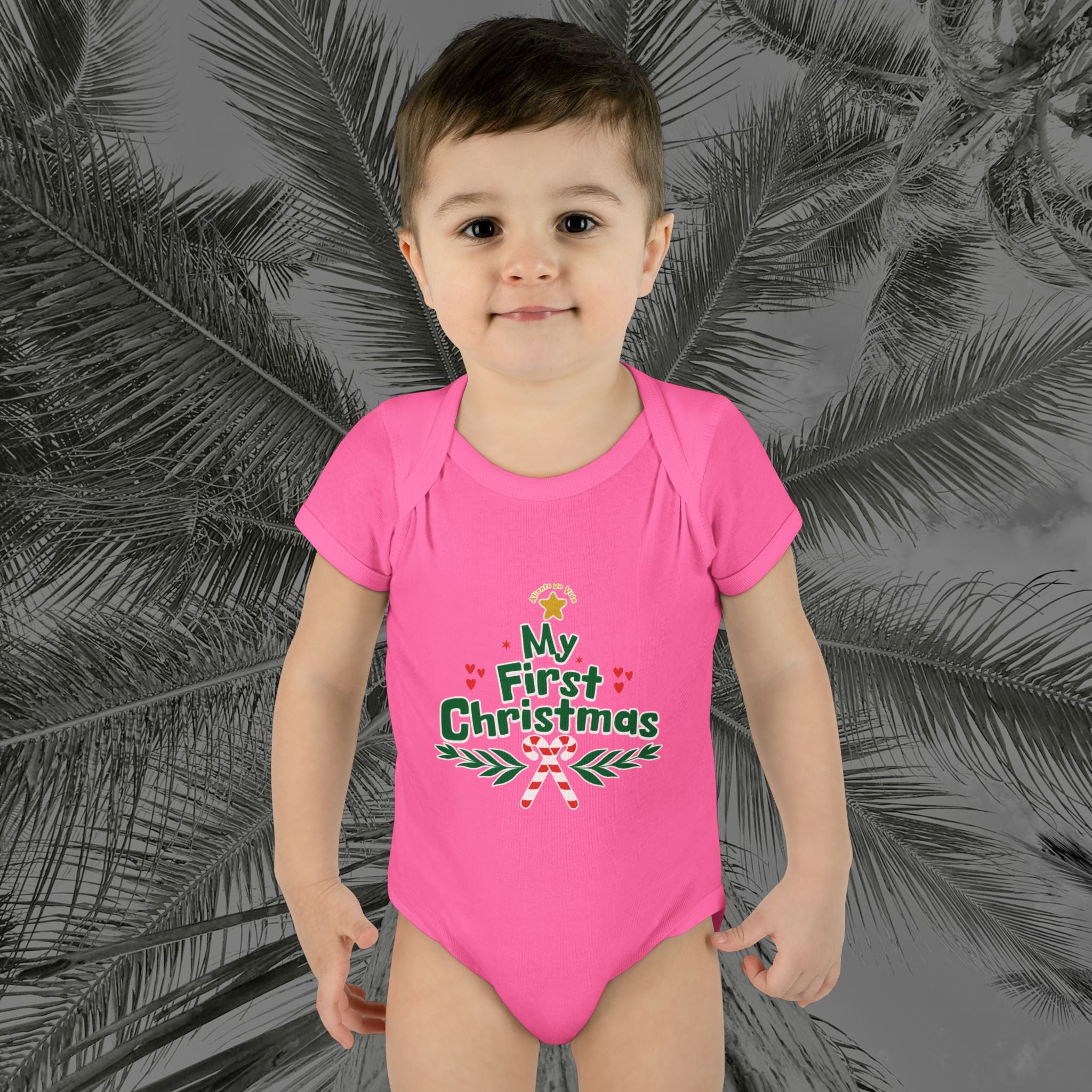 Tiny Tree Topper - (UNISEX) Baby Bodysuit / Infant Onesie - Aliento De Vida
