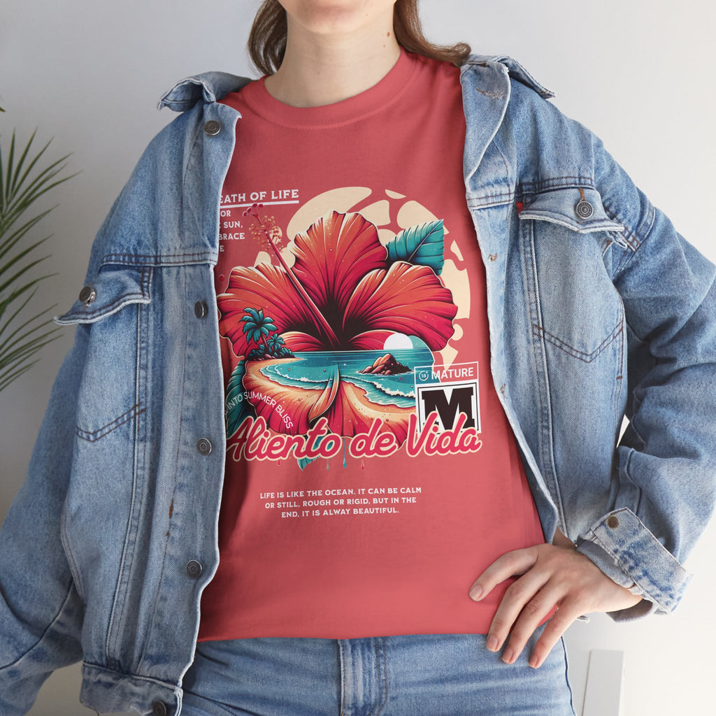Breath Of Paradise - (UNISEX) Heavy Cotton T-Shirt - Aliento De Vida