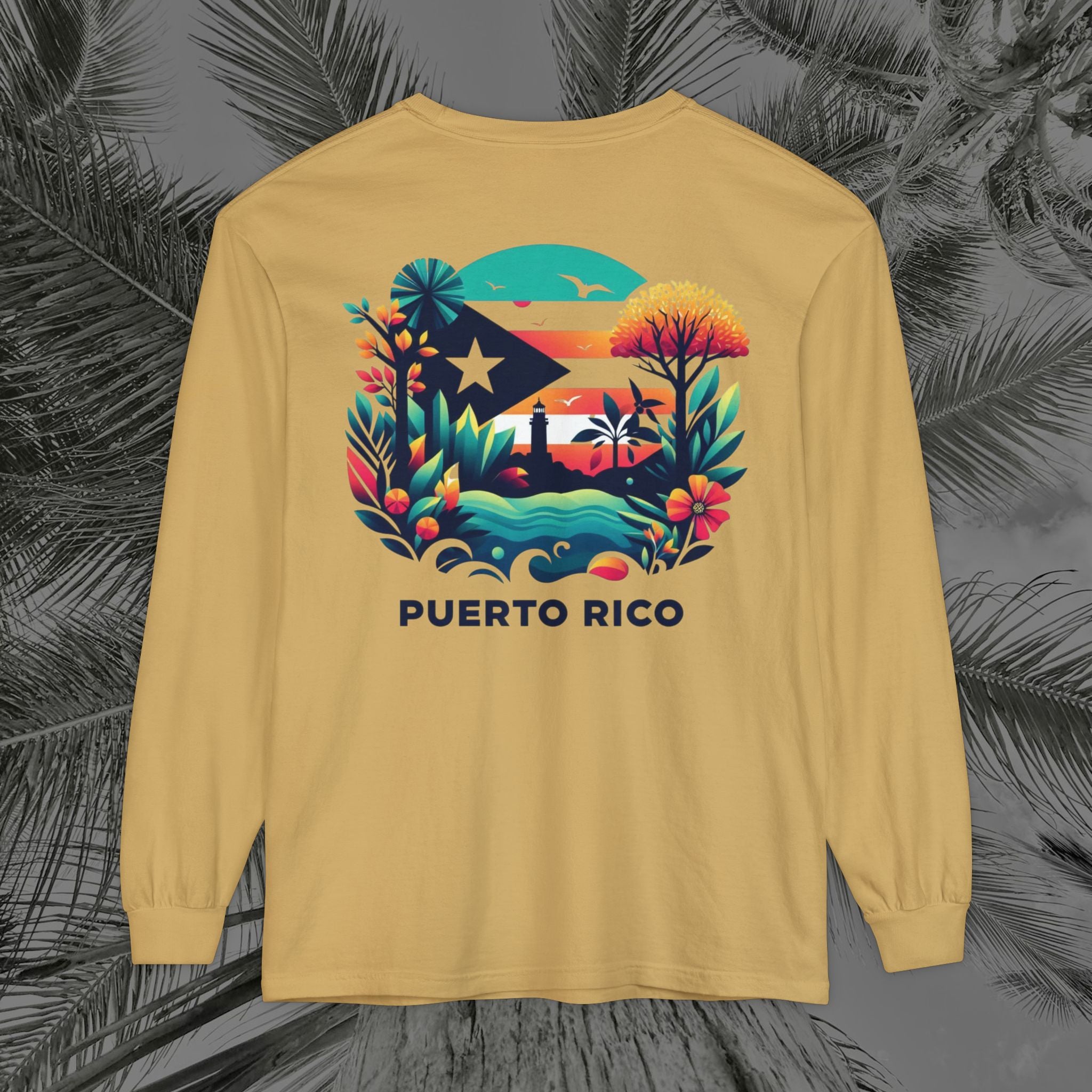 Isla Vibrante - (UNISEX) Long Sleeve T-Shirt - Aliento De Vida