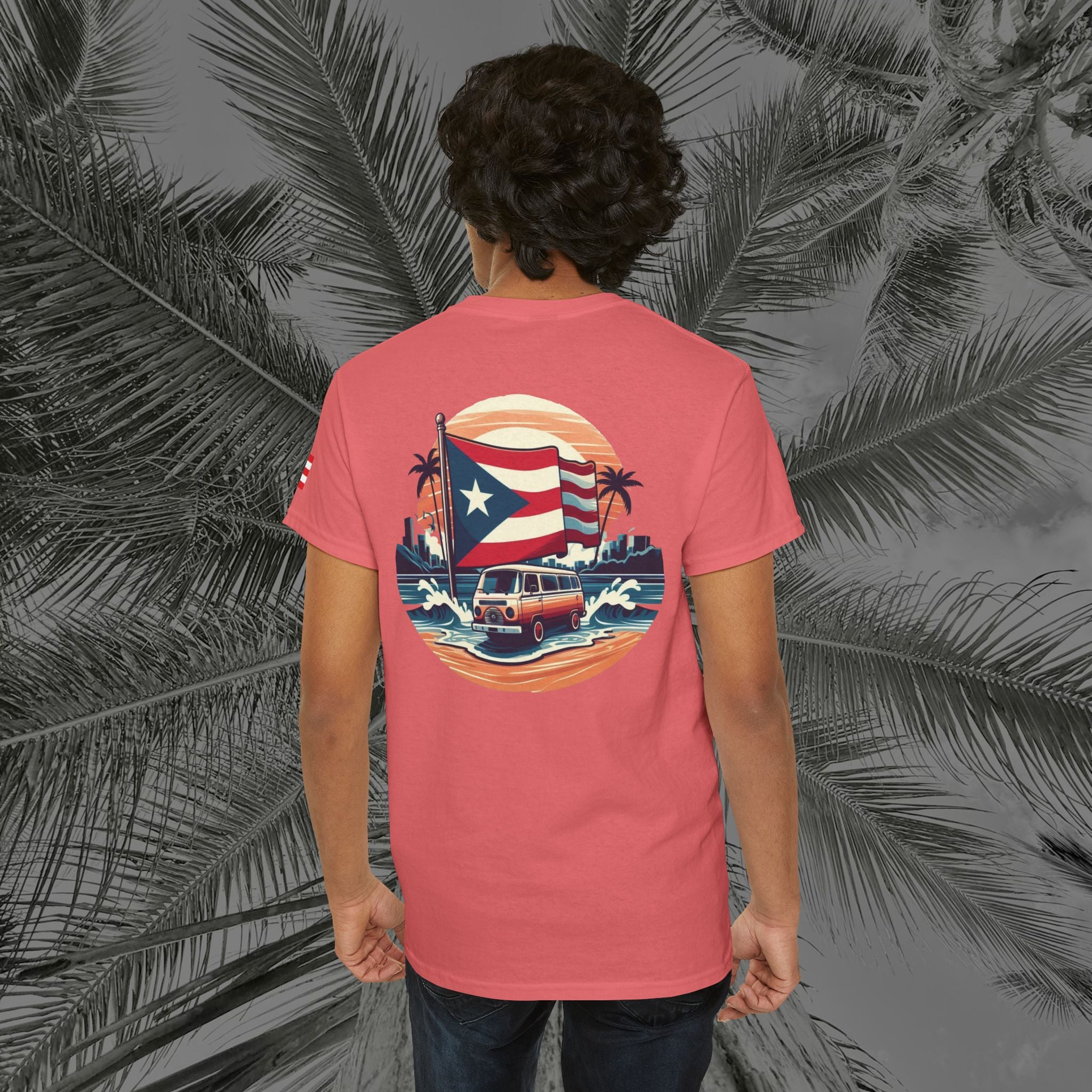 Island Cruiser - PR COLLECTION - (UNISEX) Heavy Cotton Tee - Aliento De Vida