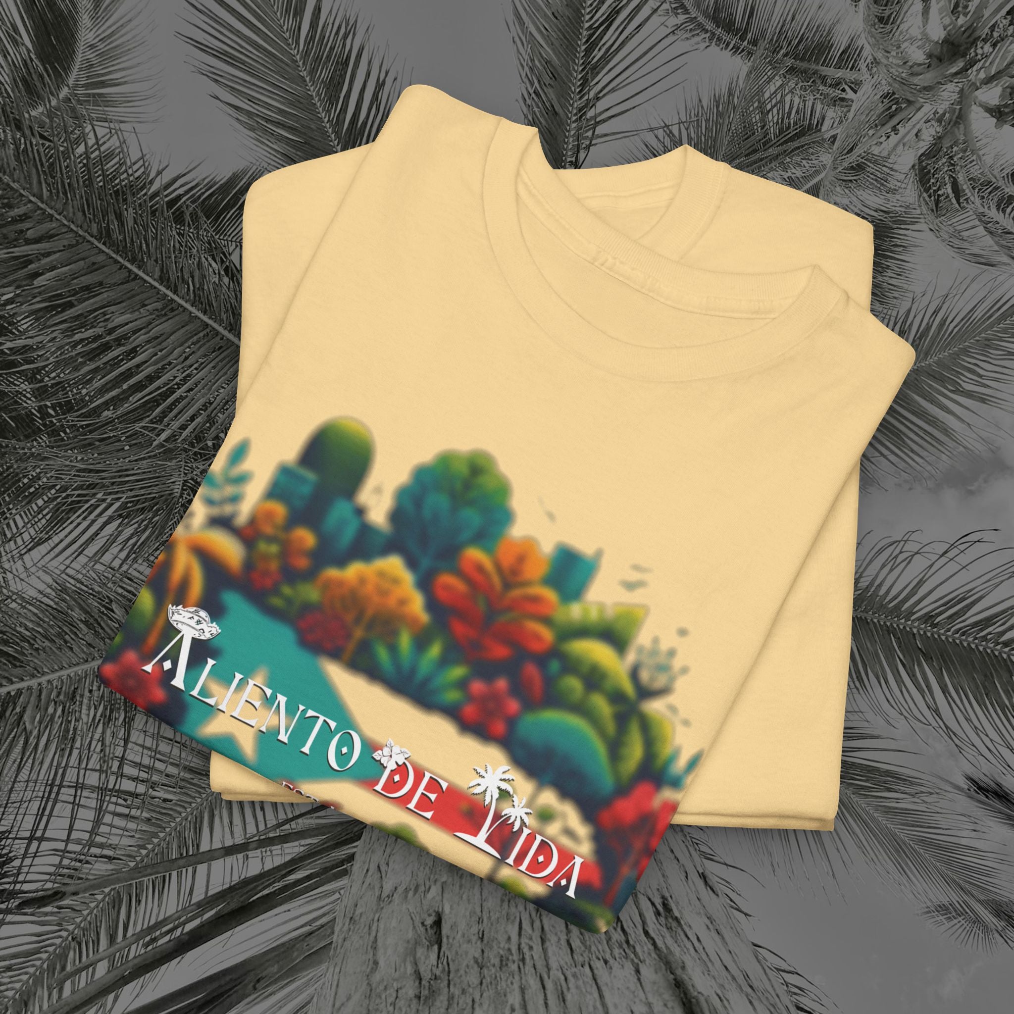 Beauty of Nature - PR COLLECTION - (UNISEX) Heavy Cotton Tee - Aliento De Vida